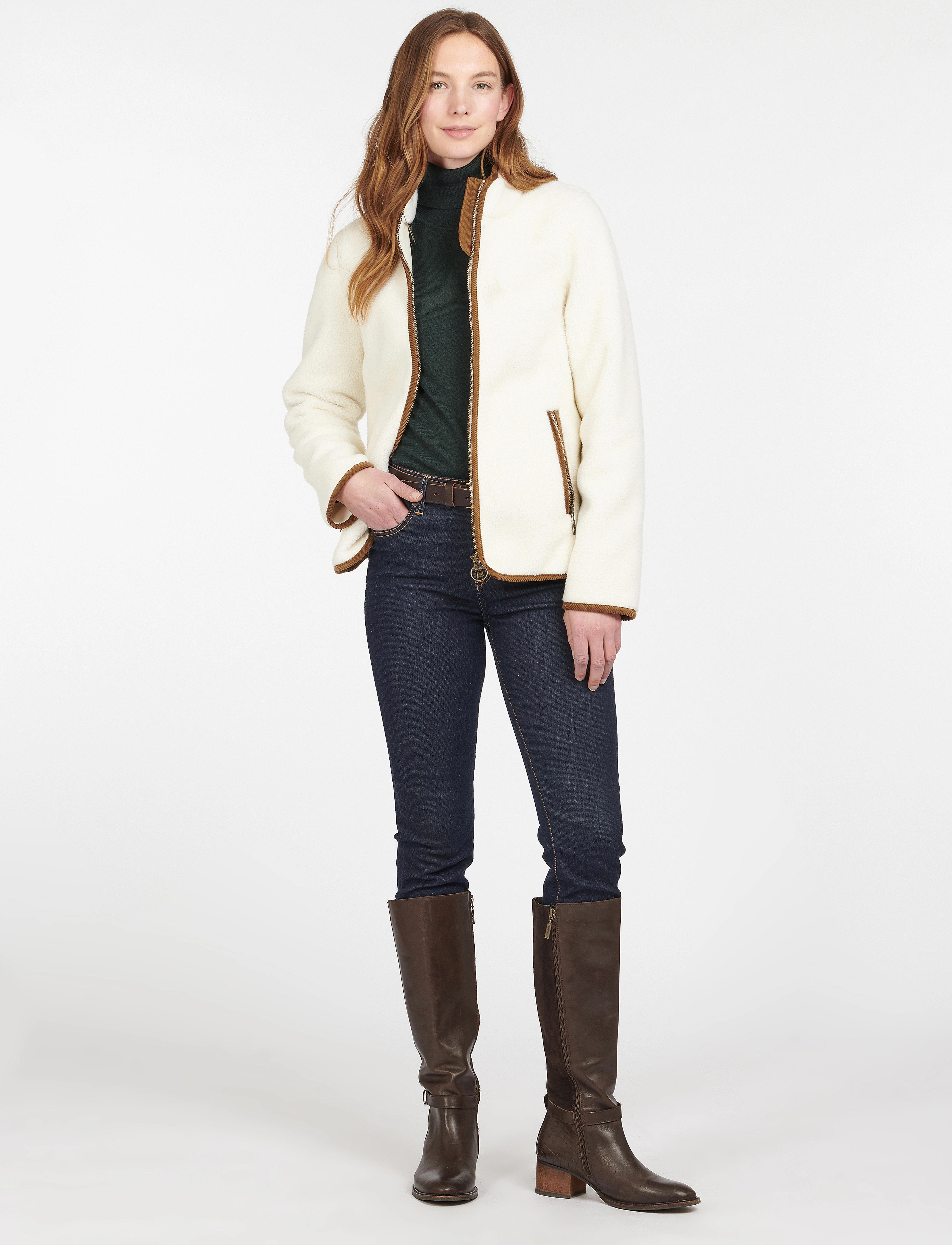 Barbour - Barbour Laven Fleece - winter pearl/classic - 4