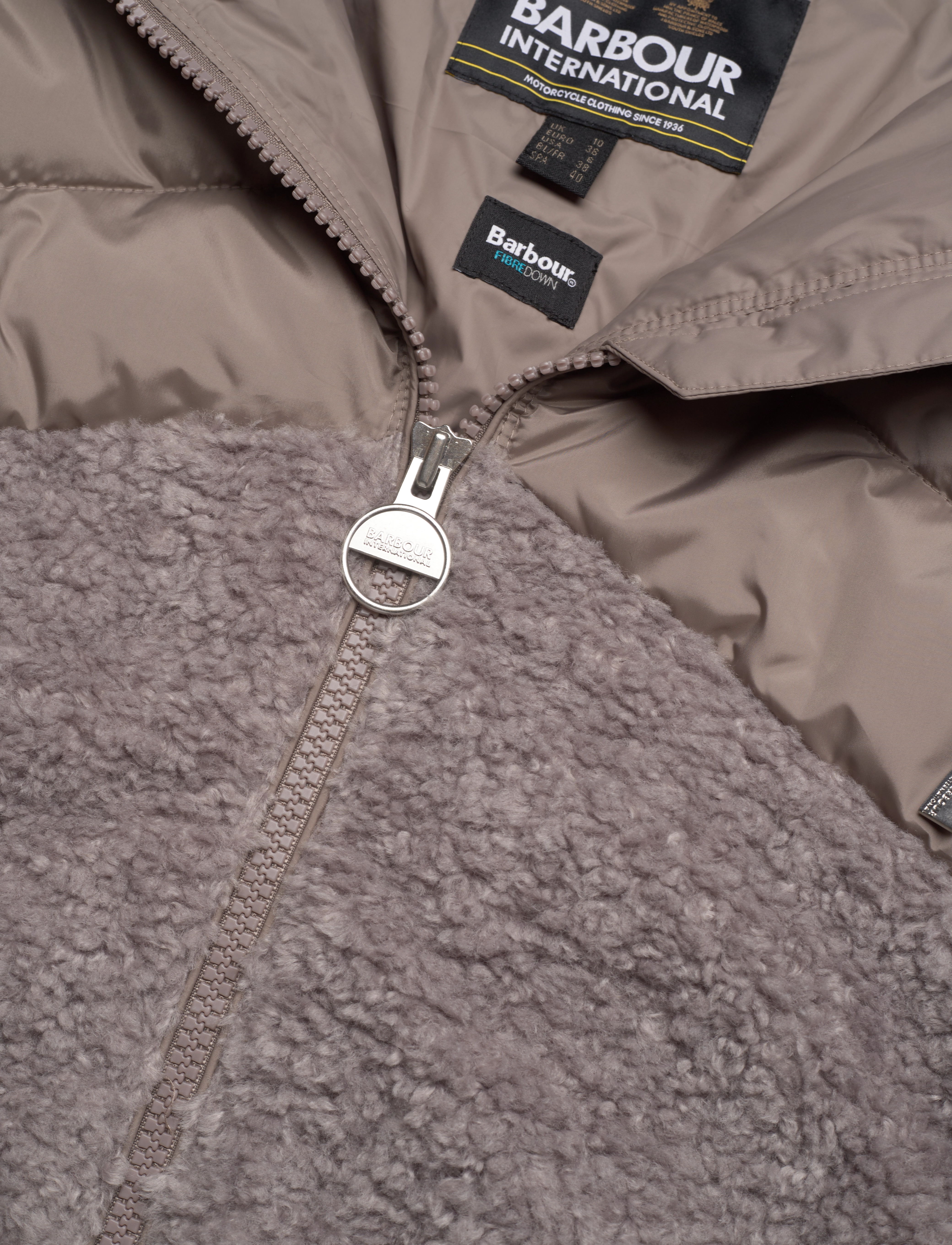 Barbour - Barbour International Ladies' Alpine Fleece - Macchiato - 10 - macchiato - 2