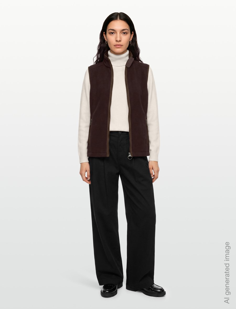 Barbour - Barbour Country Colton Fleece Gilet - fleece & teddy vests - fig - 0
