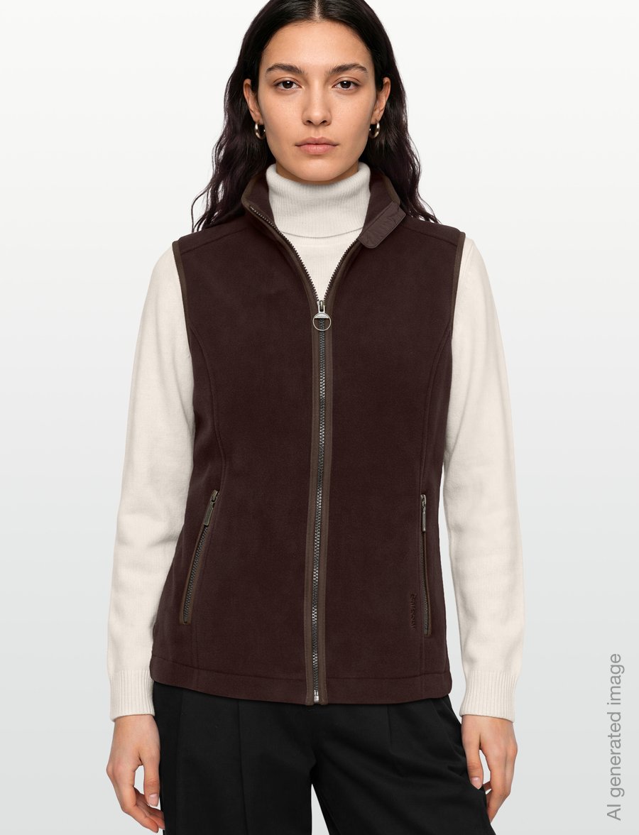 Barbour - Barbour Country Colton Fleece Gilet - fleece & teddy vests - fig - 3