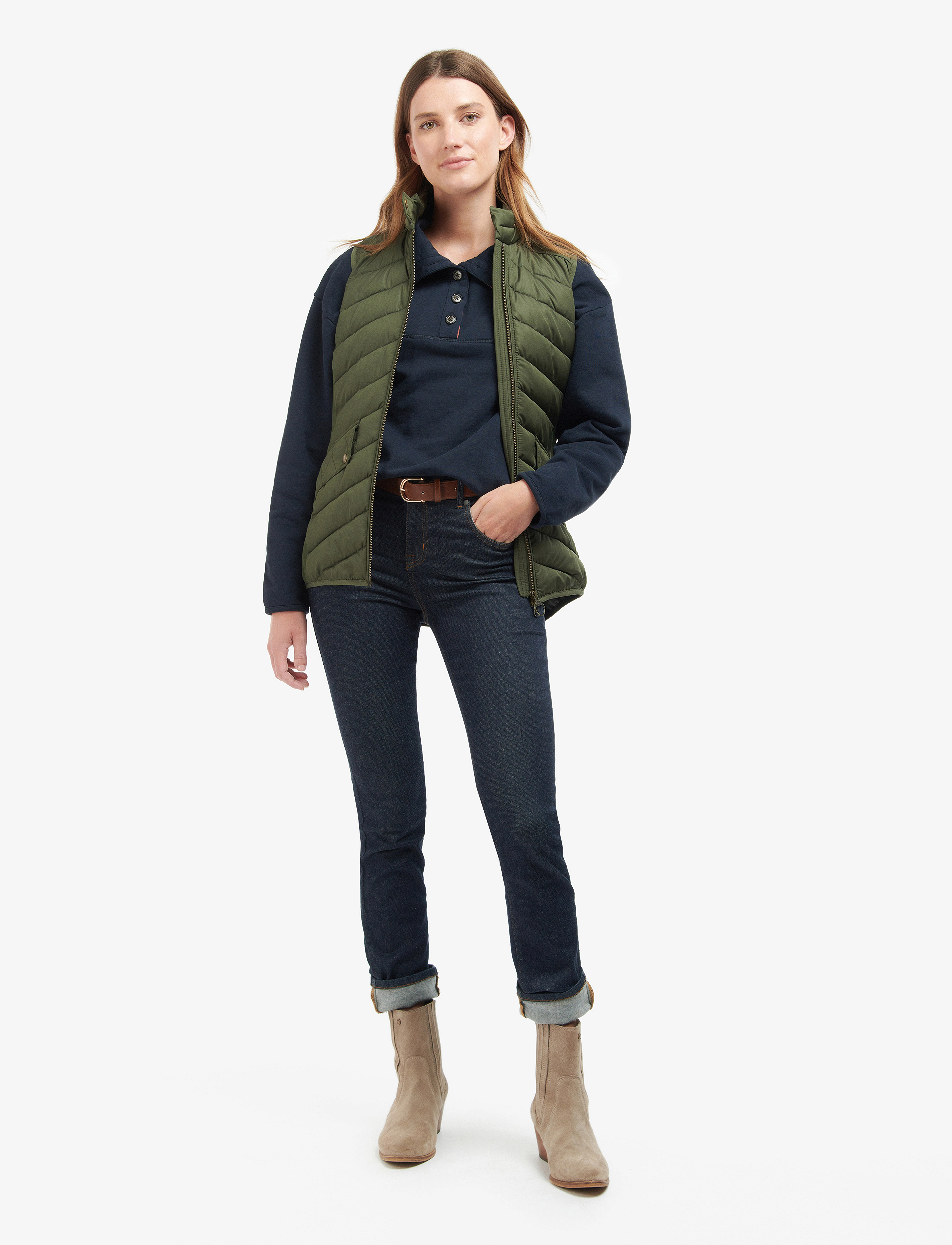 Barbour - Barbour Stretch Cav Gi Olive/O - olive/o - 4