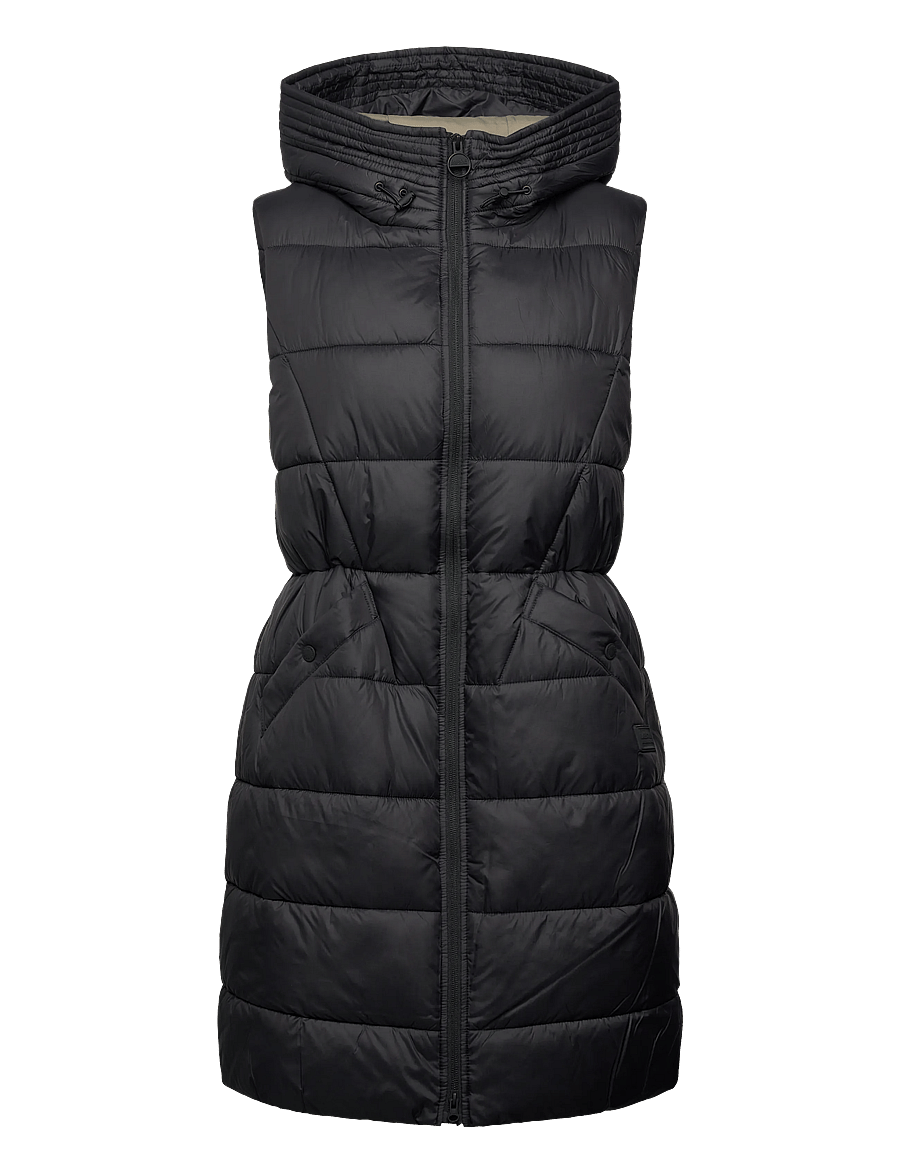 Barbour - B.Intl Cecilla Puffer Gilet - soojad vestid - black - 0