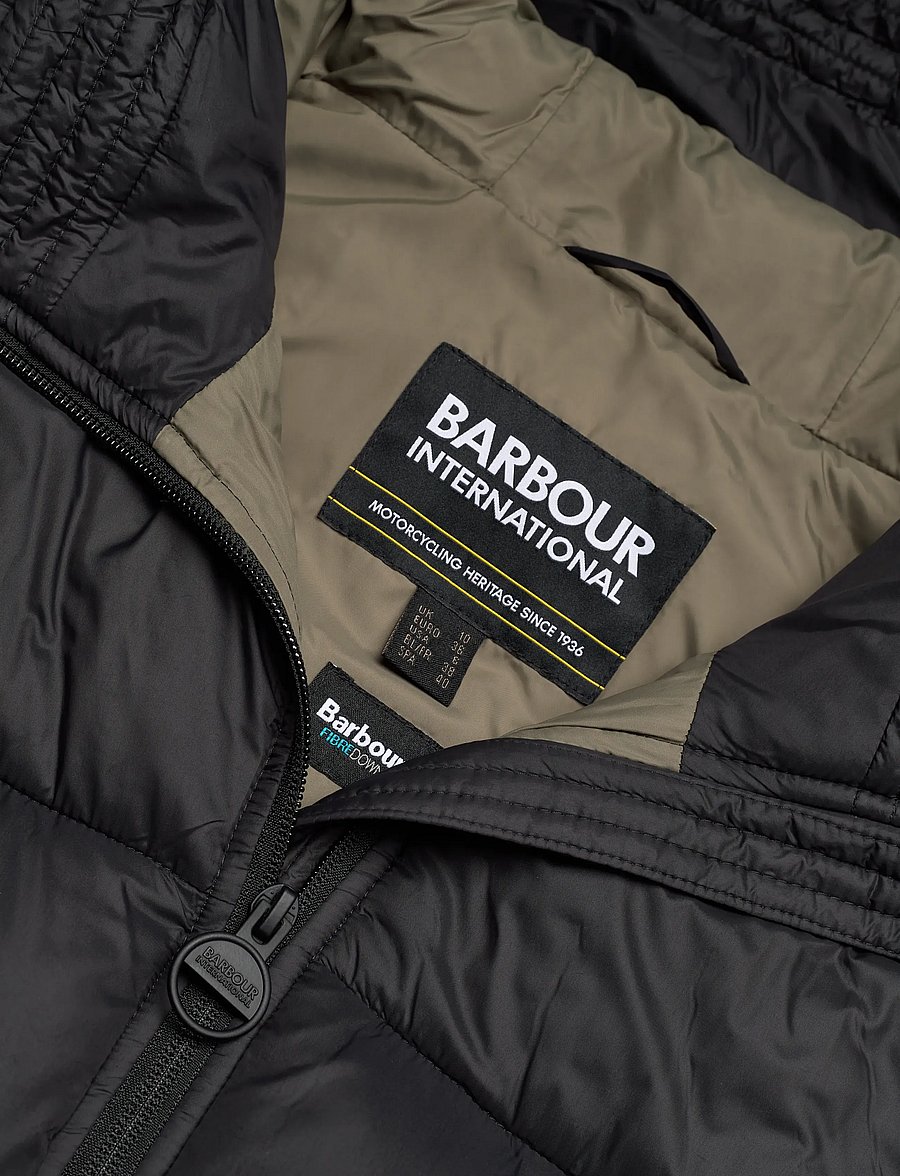 Barbour - B.Intl Cecilla Puffer Gilet - soojad vestid - black - 2