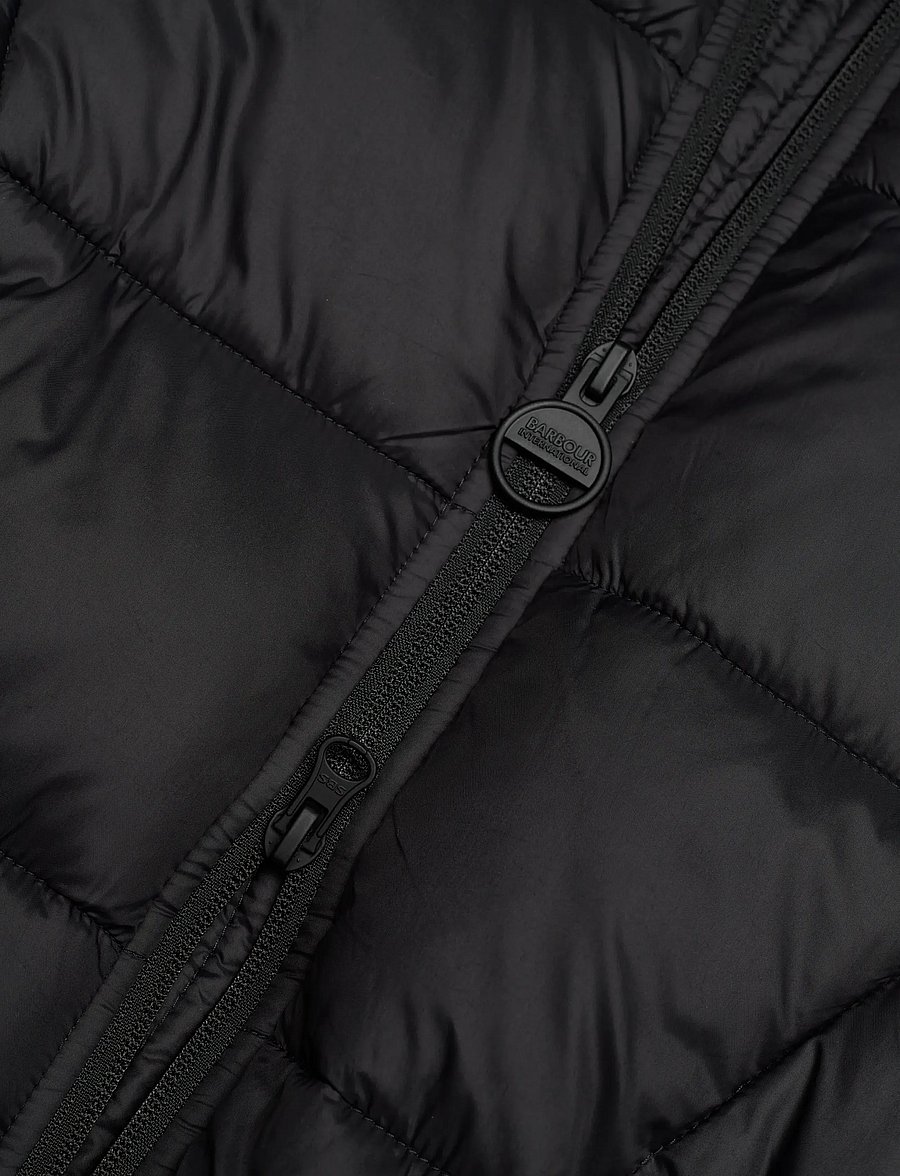 Barbour - B.Intl Cecilla Puffer Gilet - soojad vestid - black - 3