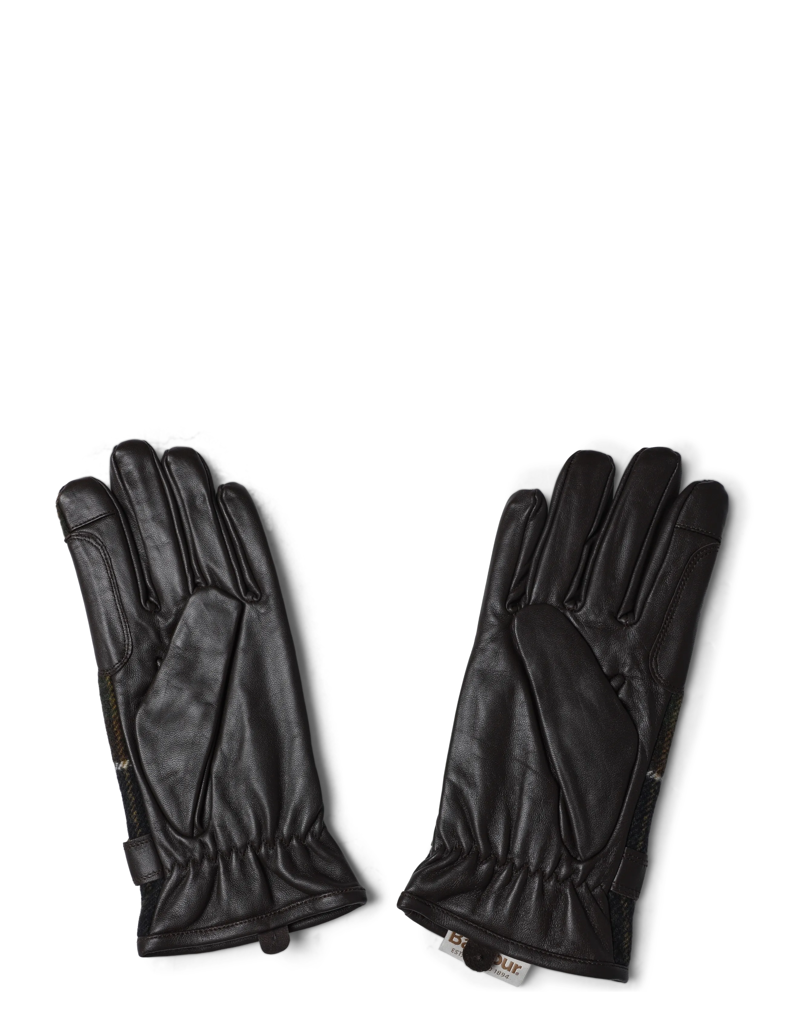 Barbour - Barbour Aubrey Waterproof Tartan Gloves - læderhandsker - classic tartan - 1
