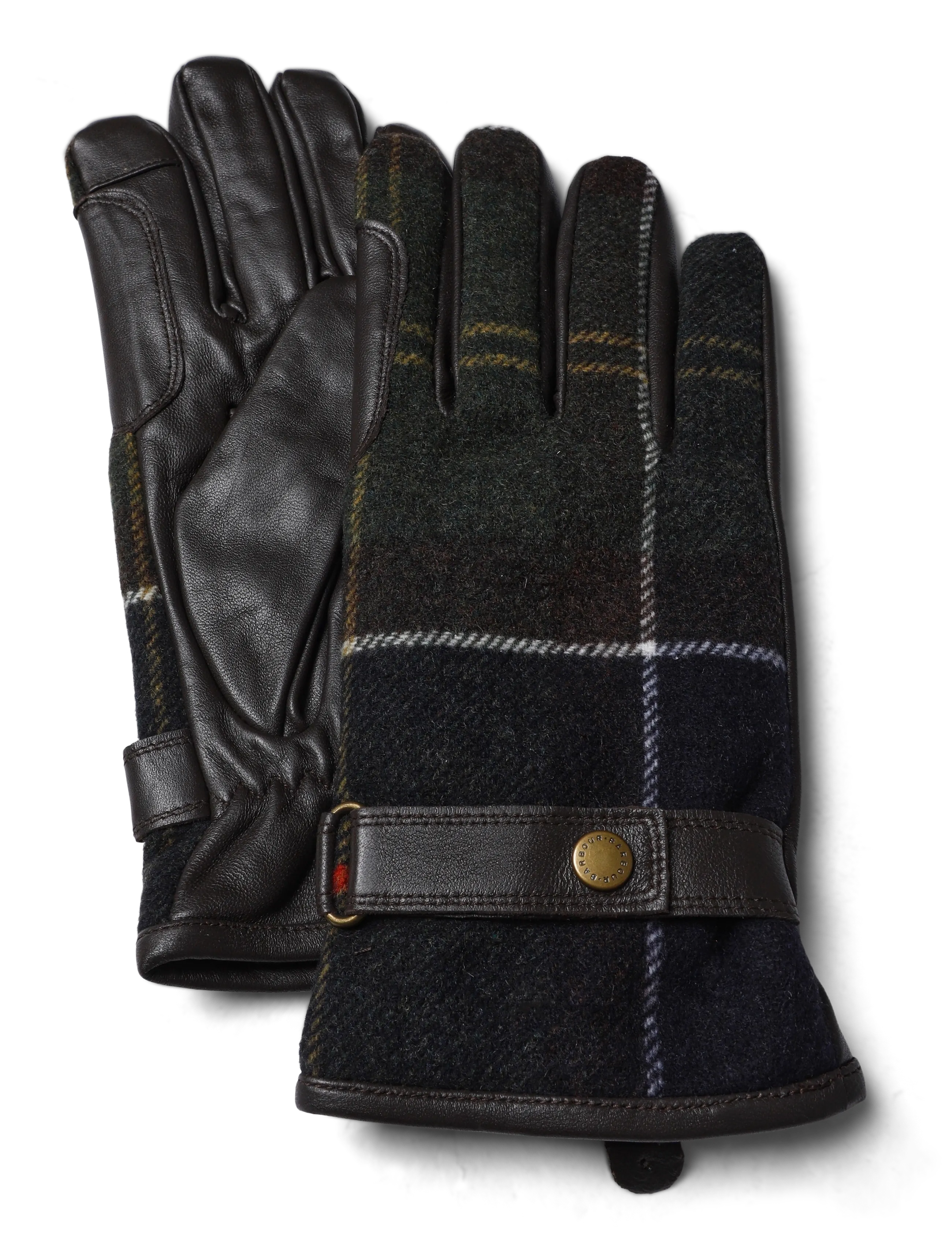 Barbour - Barbour Aubrey Waterproof Tartan Gloves - læderhandsker - classic tartan - 2