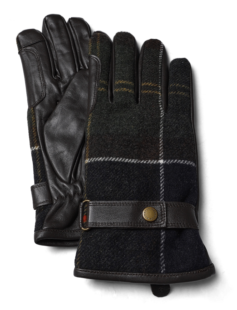 Barbour - Barbour Aubrey Waterproof Tartan Gloves - læderhandsker - classic tartan - 2