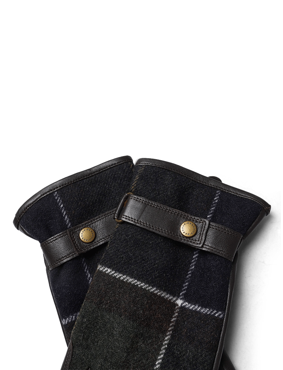 Barbour - Barbour Aubrey Waterproof Tartan Gloves - læderhandsker - classic tartan - 3