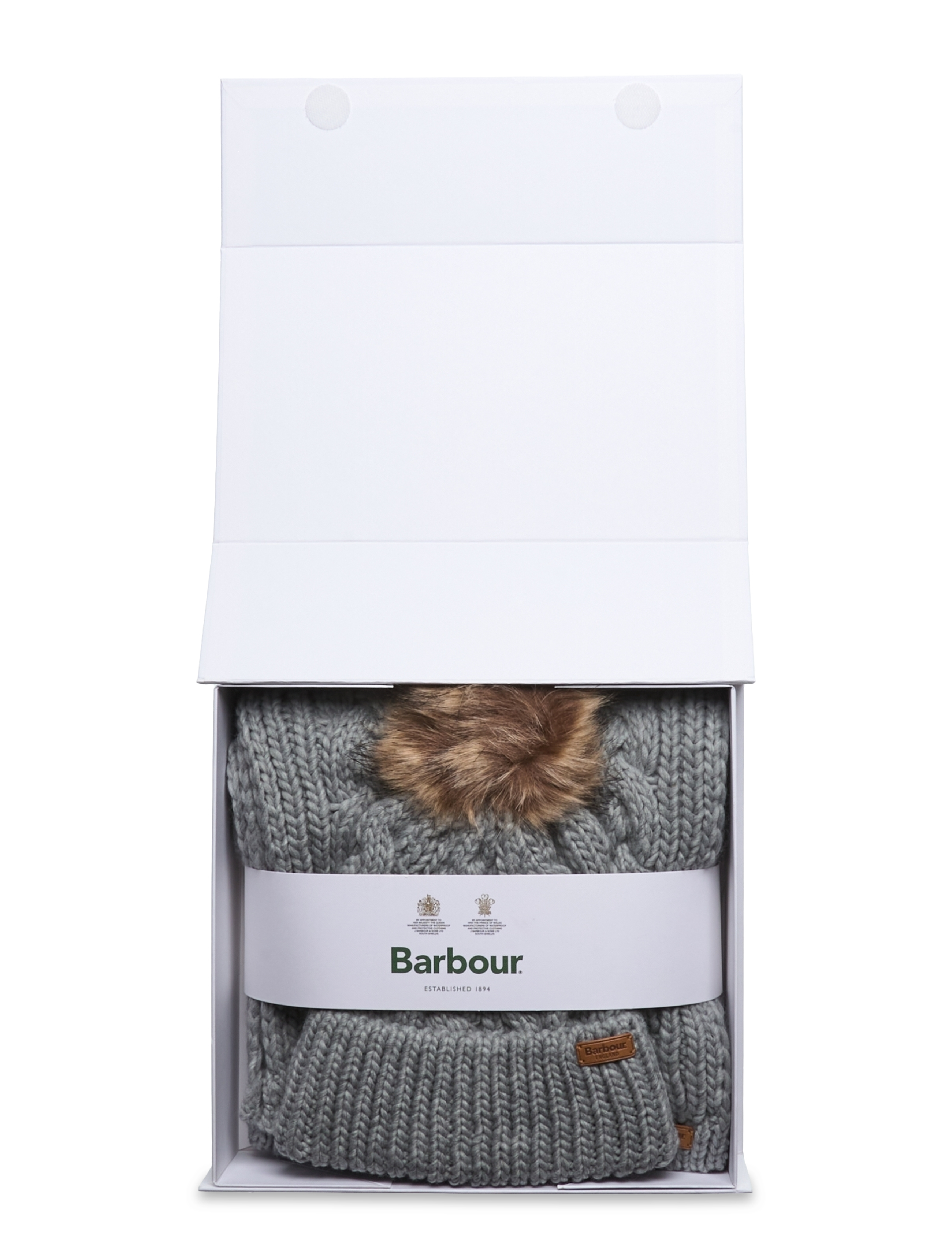 Barbour - Barbour Penshaw Bea/Sc - szaliki zimowe - grey - 1