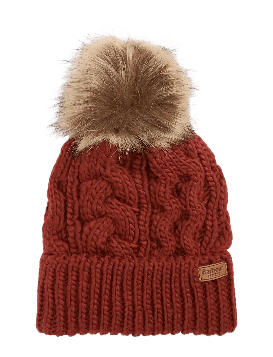 Barbour - Barbour Penshaw Beanie Hat - mössor - red - 0