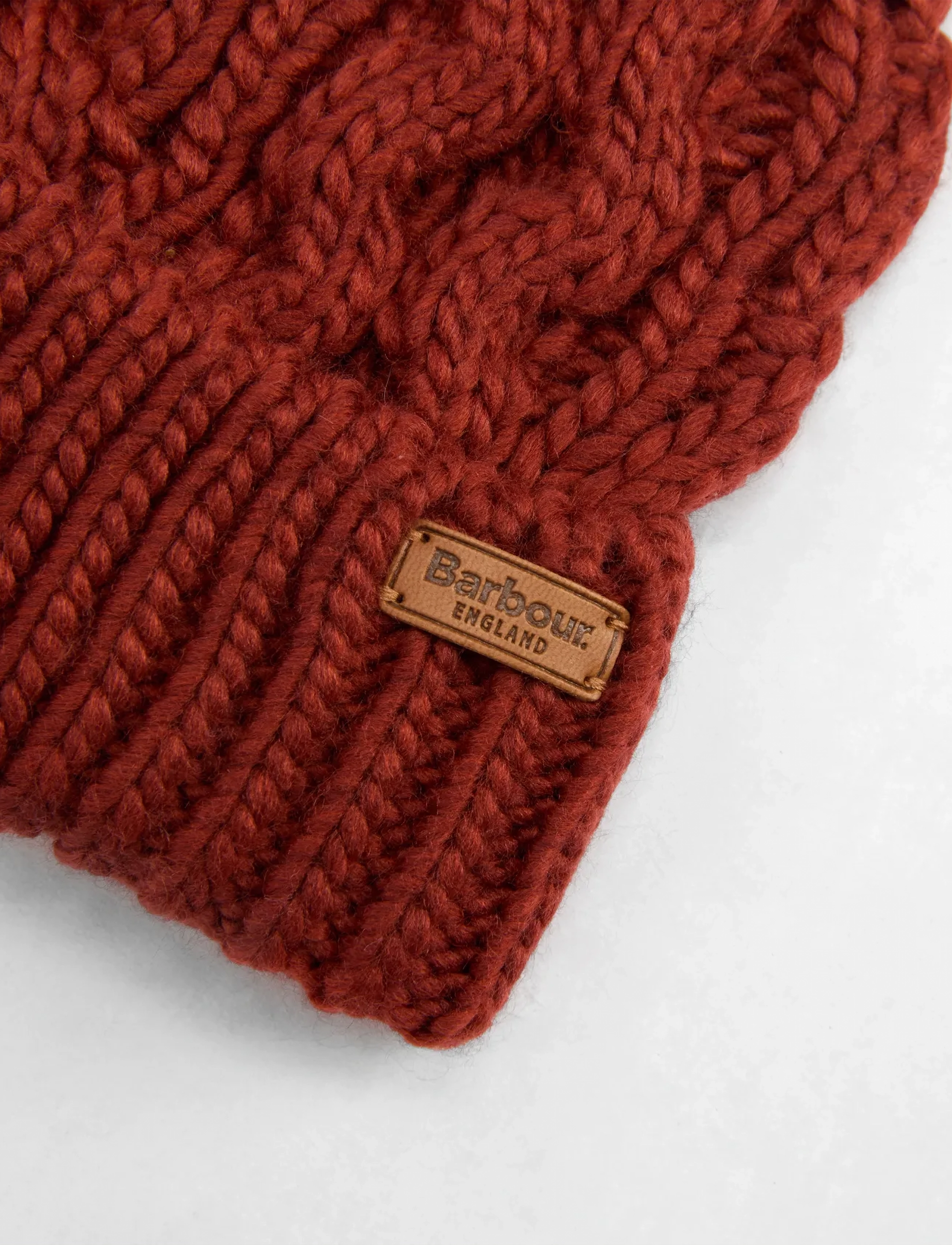 Barbour - Barbour Penshaw Beanie Hat - mössor - red - 2