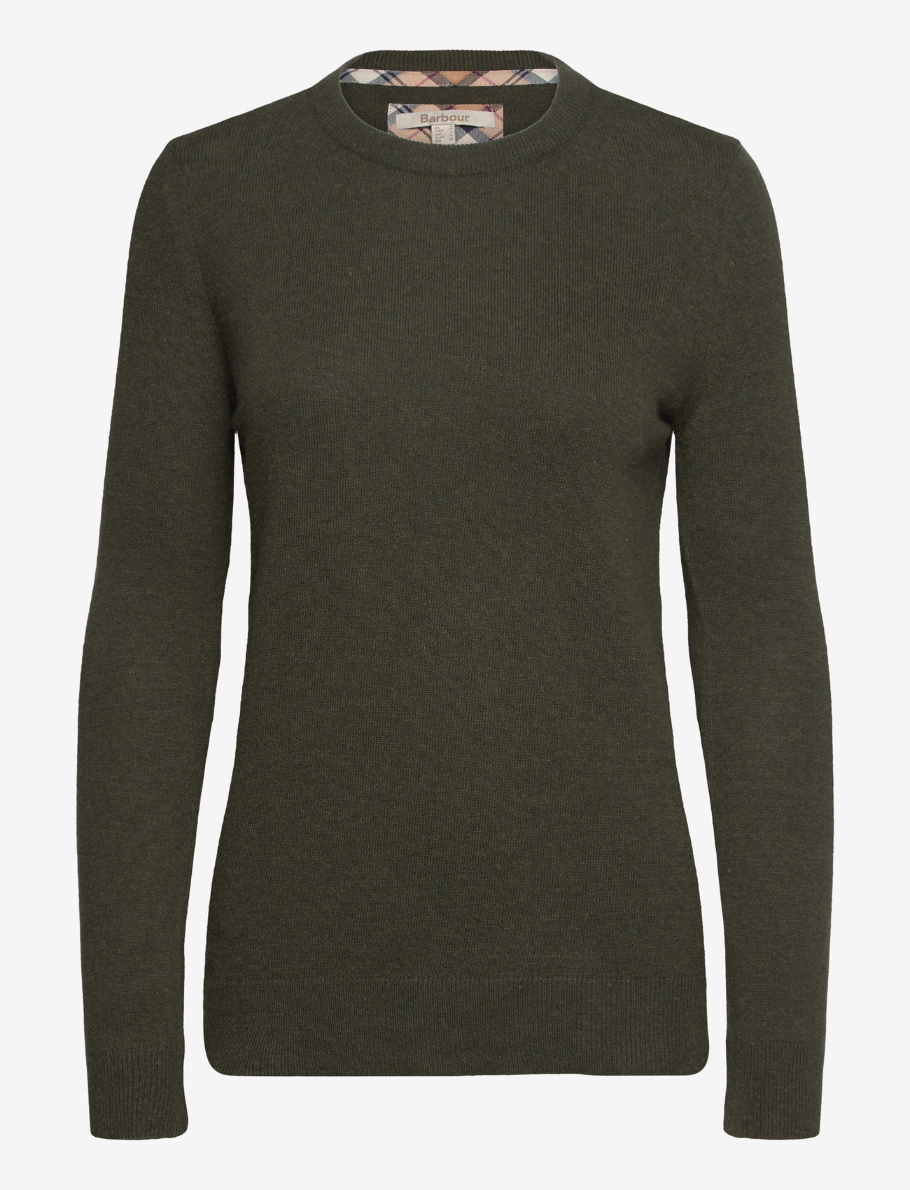 Barbour - Barbour Pendle Crew Knitted Jumper - pullover - olive/hessian tartan - 1