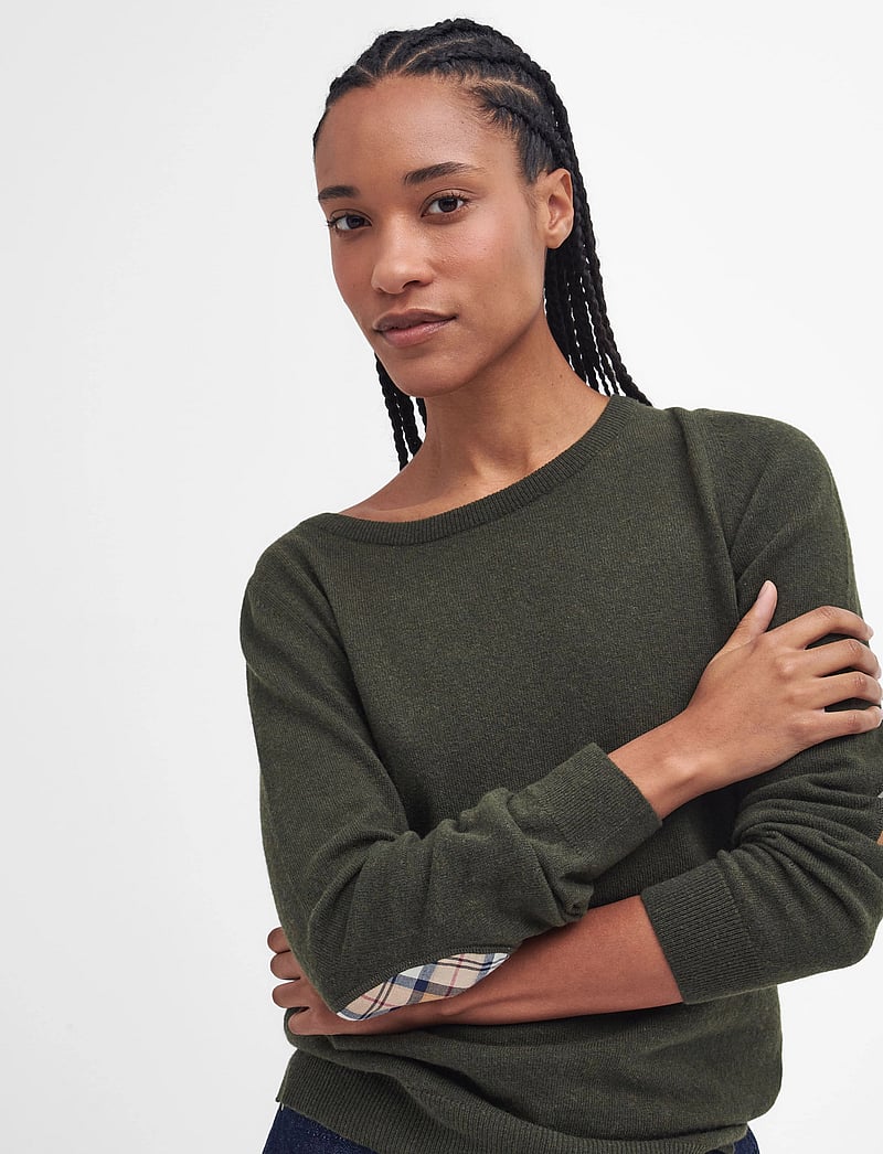 Barbour - Barbour Pendle Crew Knitted Jumper - pullover - olive/hessian tartan - 5