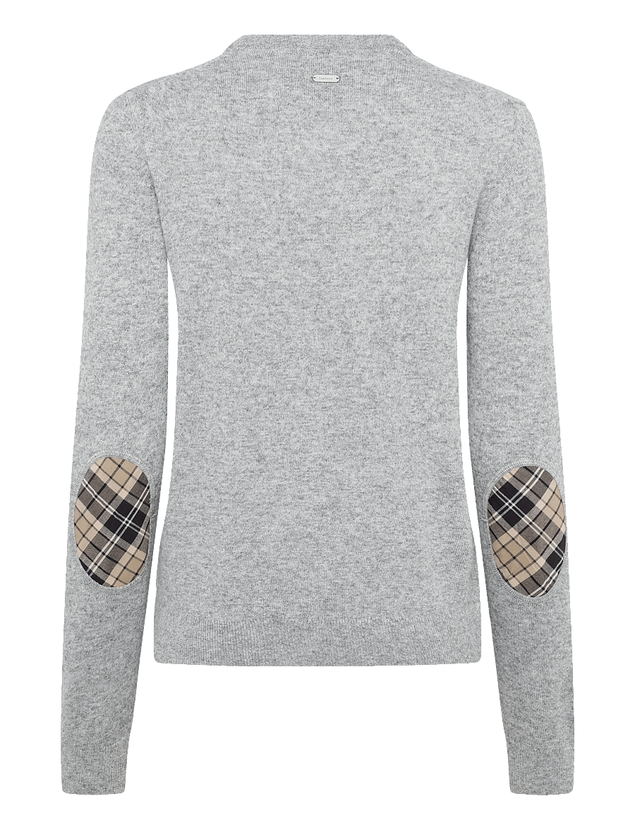 Barbour - Barbour Pendle Knitted Cardigan - strickjacken - grey marl/birchwood tartan - 2