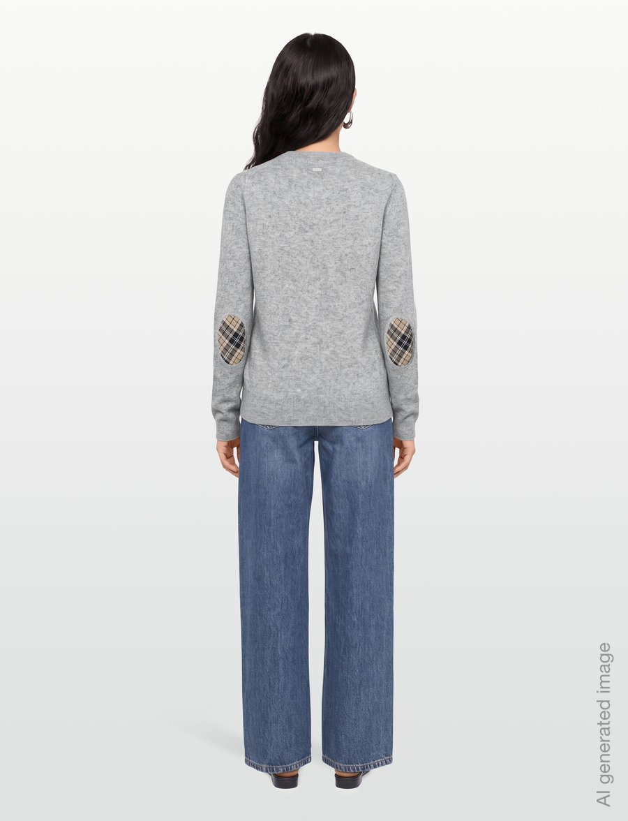 Barbour - Barbour Pendle Knitted Cardigan - strickjacken - grey marl/birchwood tartan - 4