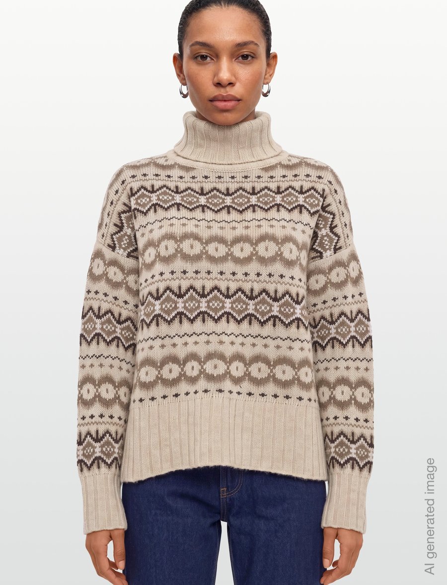 Barbour - Barbour Helen Knitted Jumper - rollkragenpullover - birch multi - 3