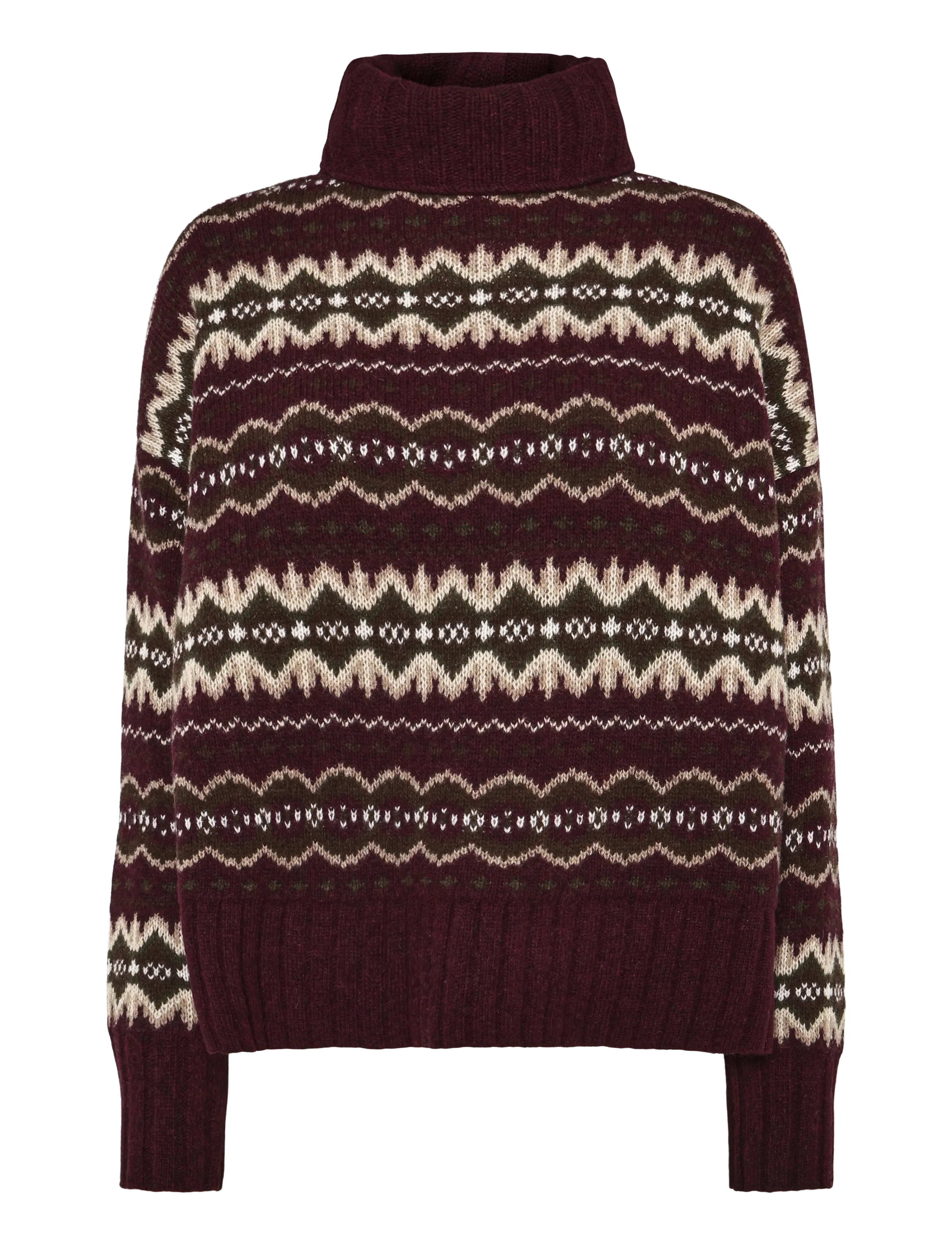 Barbour Barbour Helen Knitted Jumper - Kleidung - FIG MULTI / burgundy