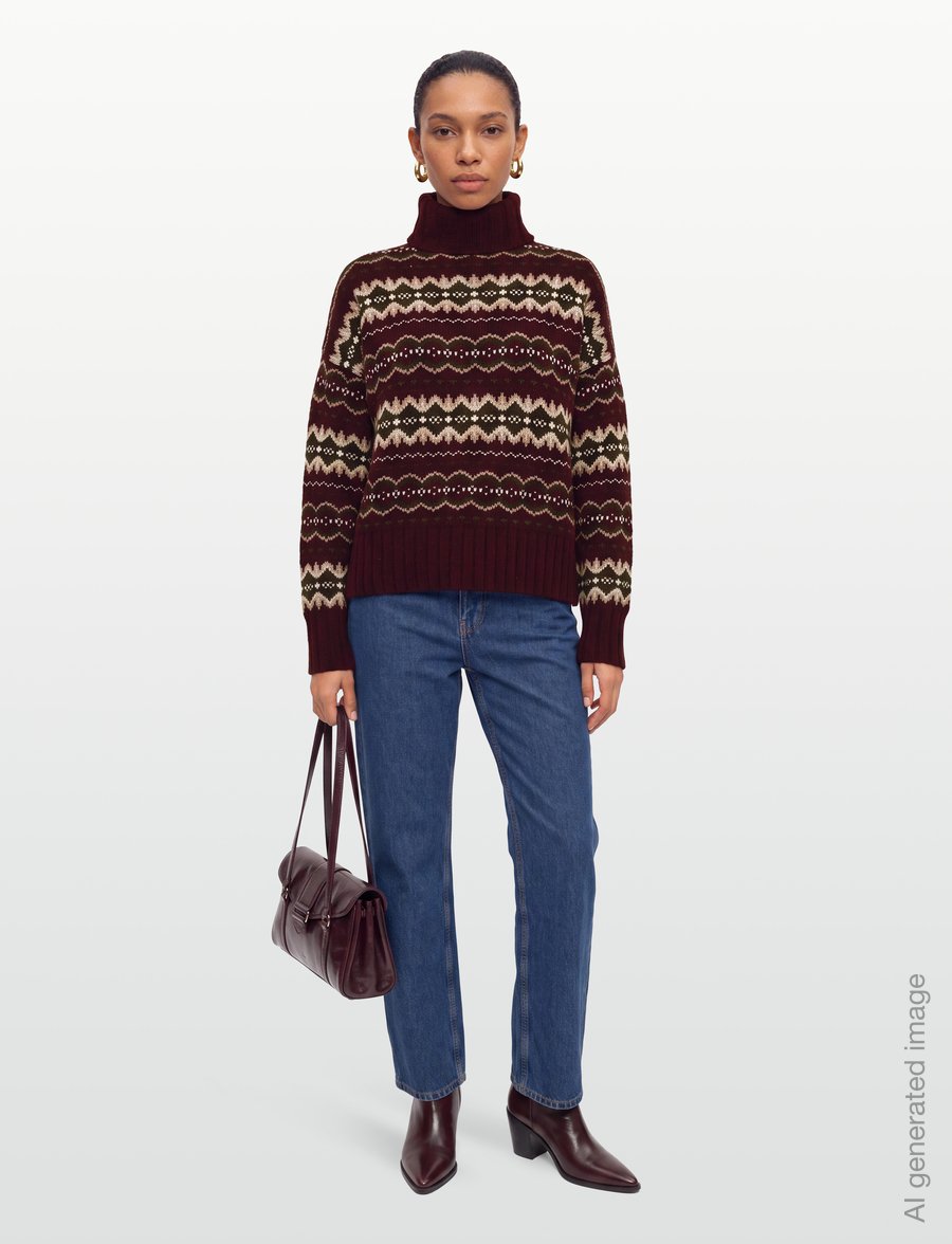 Barbour - Barbour Helen Knitted Jumper - fig multi - 0
