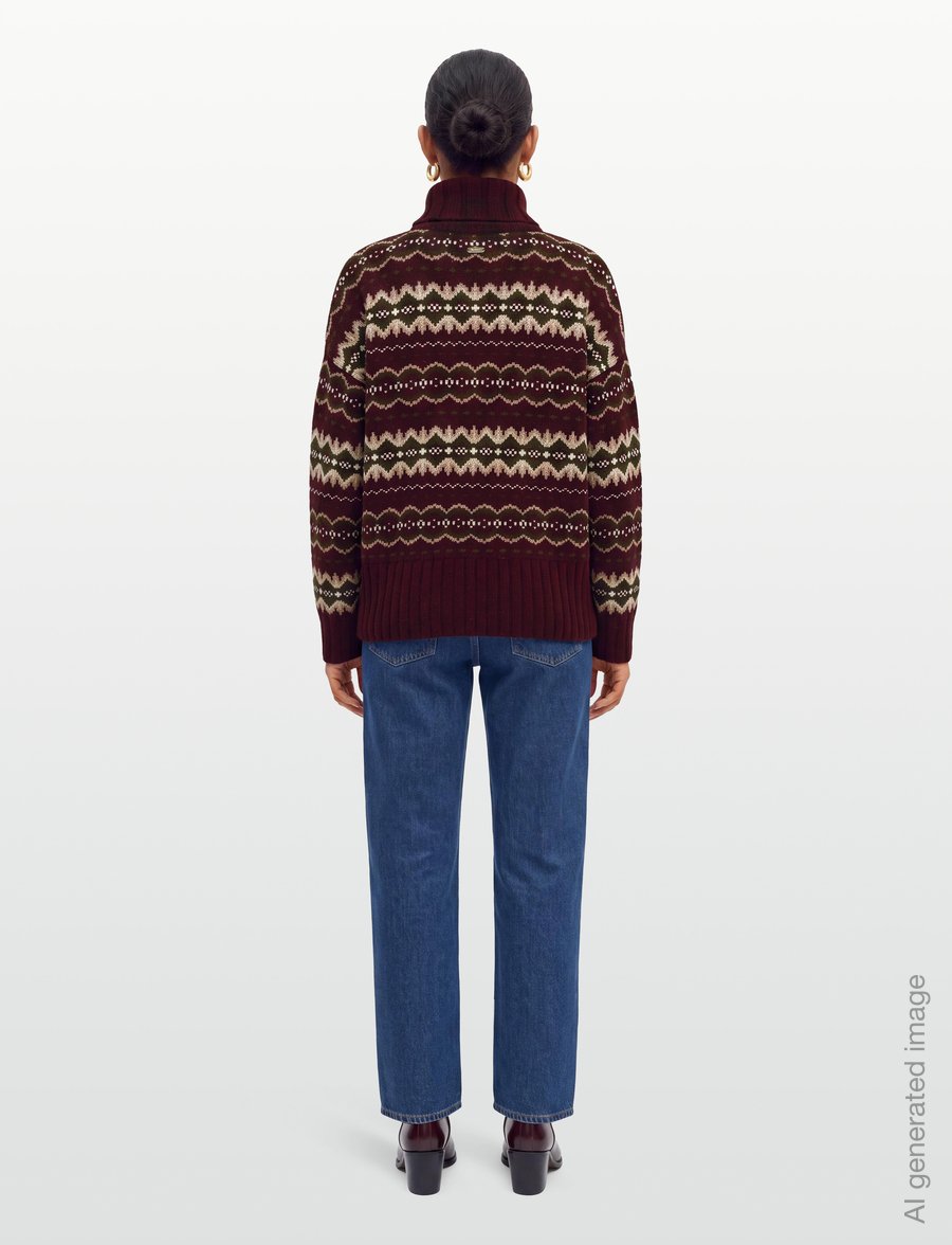 Barbour - Barbour Helen Knitted Jumper - fig multi - 4