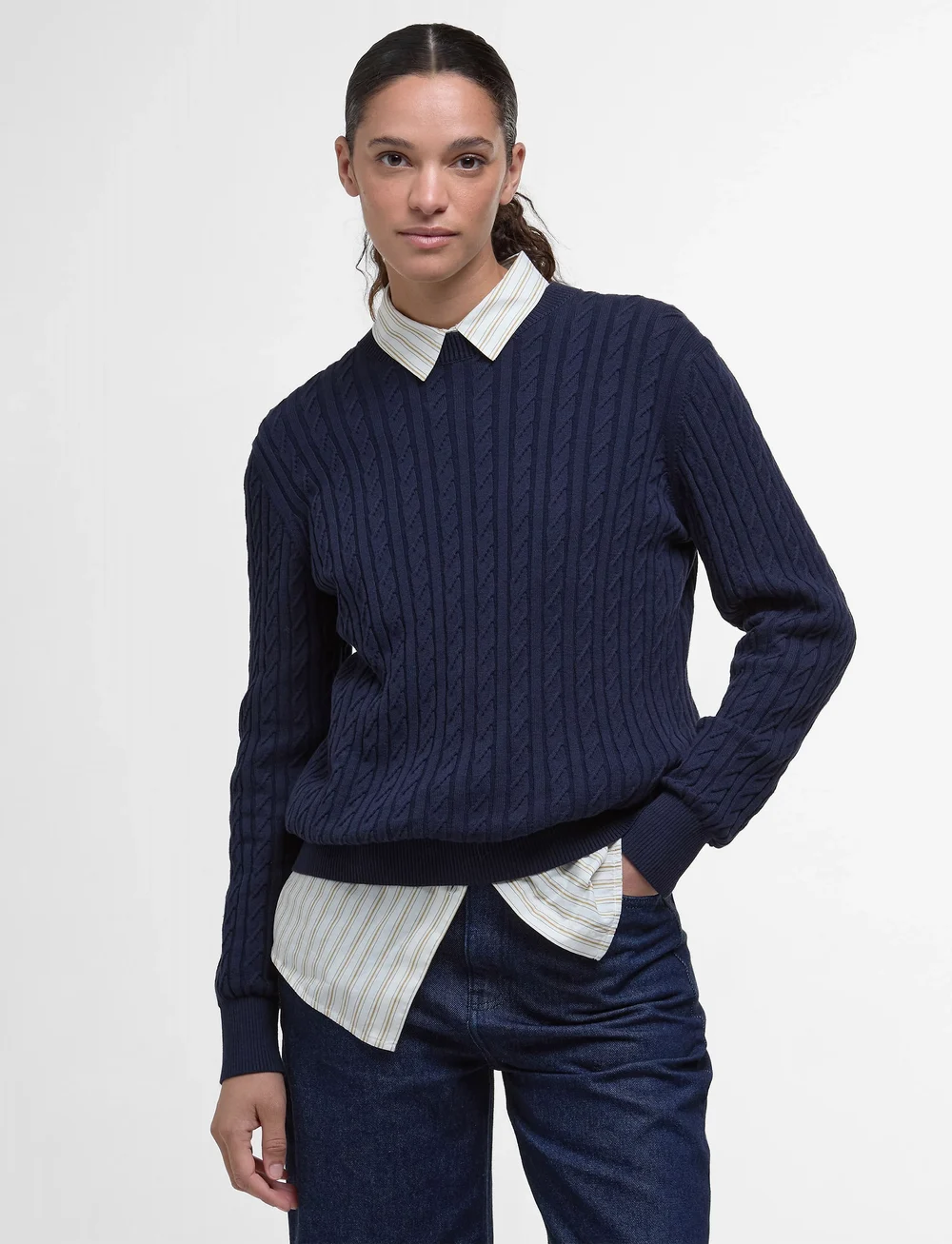 Barbour - Barbour Hartland Crew - peysur - navy - 0