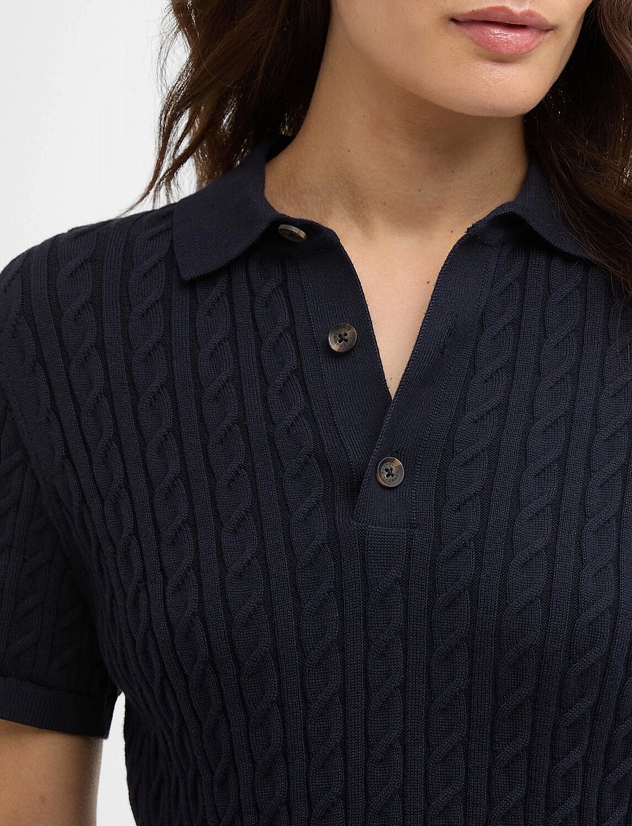 Barbour - Barbour Hartland Polo - poloshirts - navy - 4