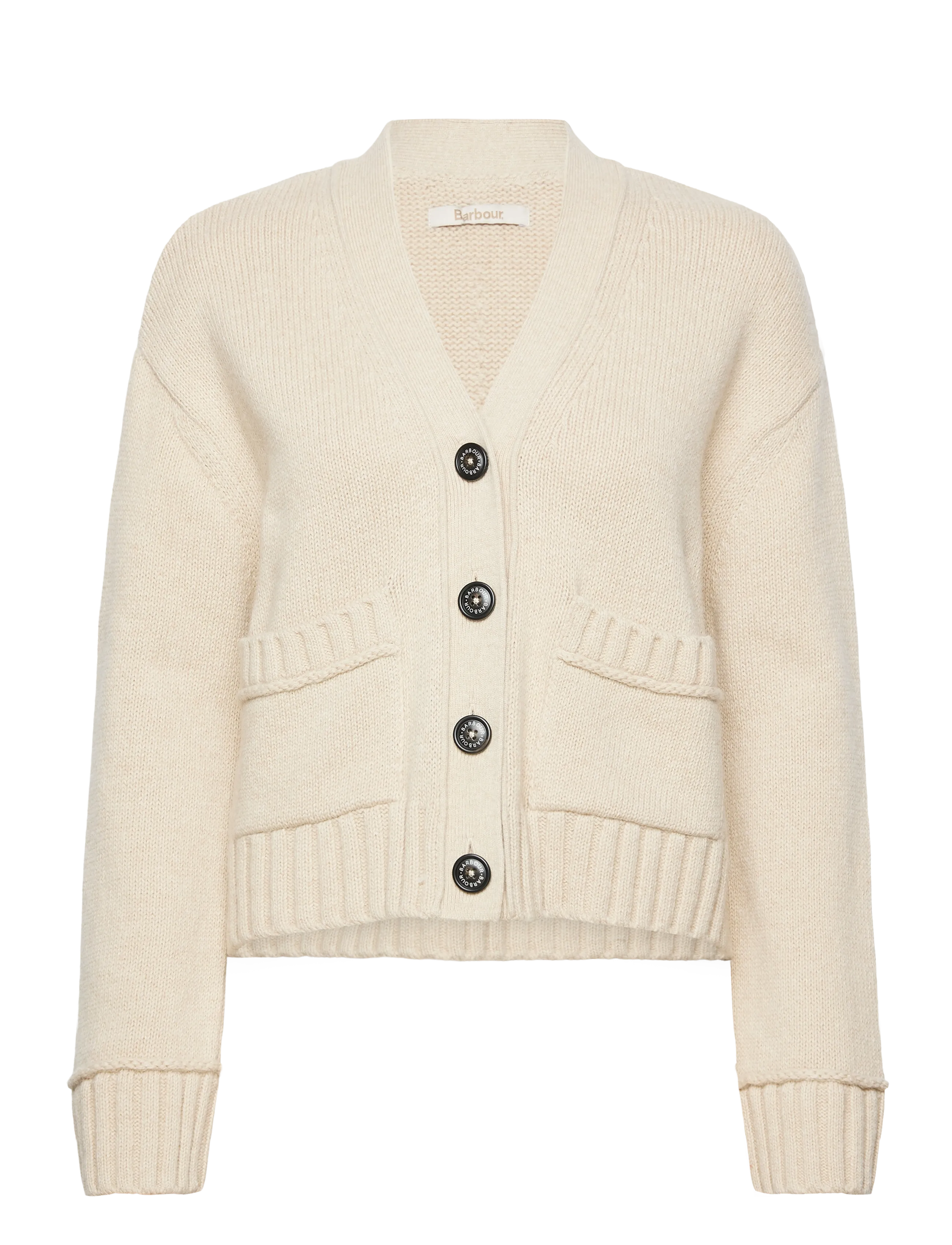 Barbour Faye Knitted Cardigan - STONE