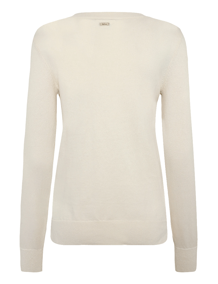 Barbour - Barbour Homeswood Knitted Jumper - pullover - ecru - 1
