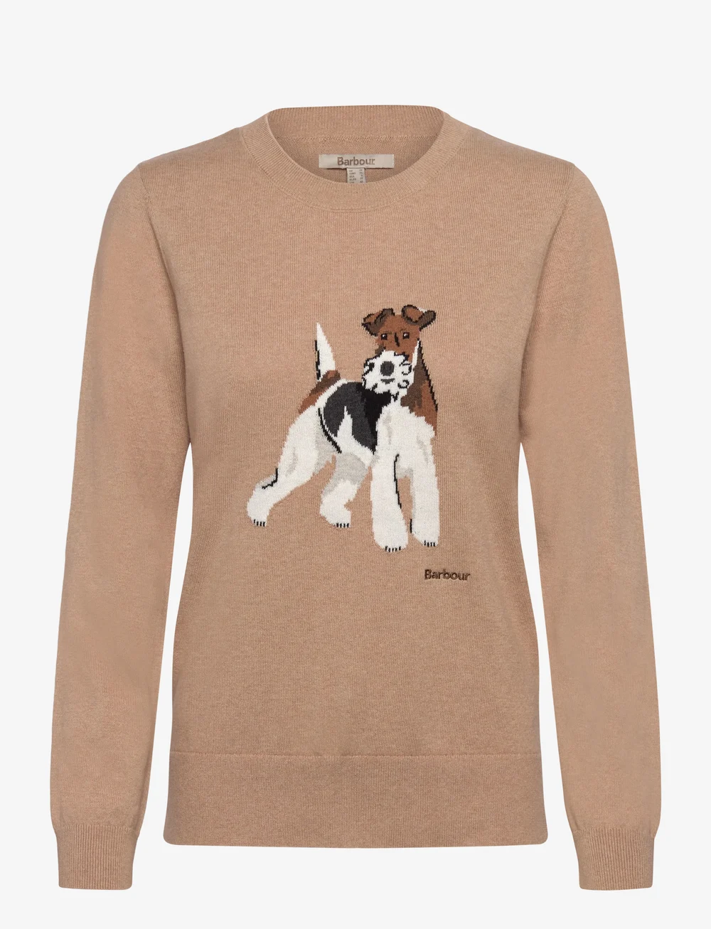 Barbour - Barbour Fareham Knitted Jumper - striktrøjer - beige - 0