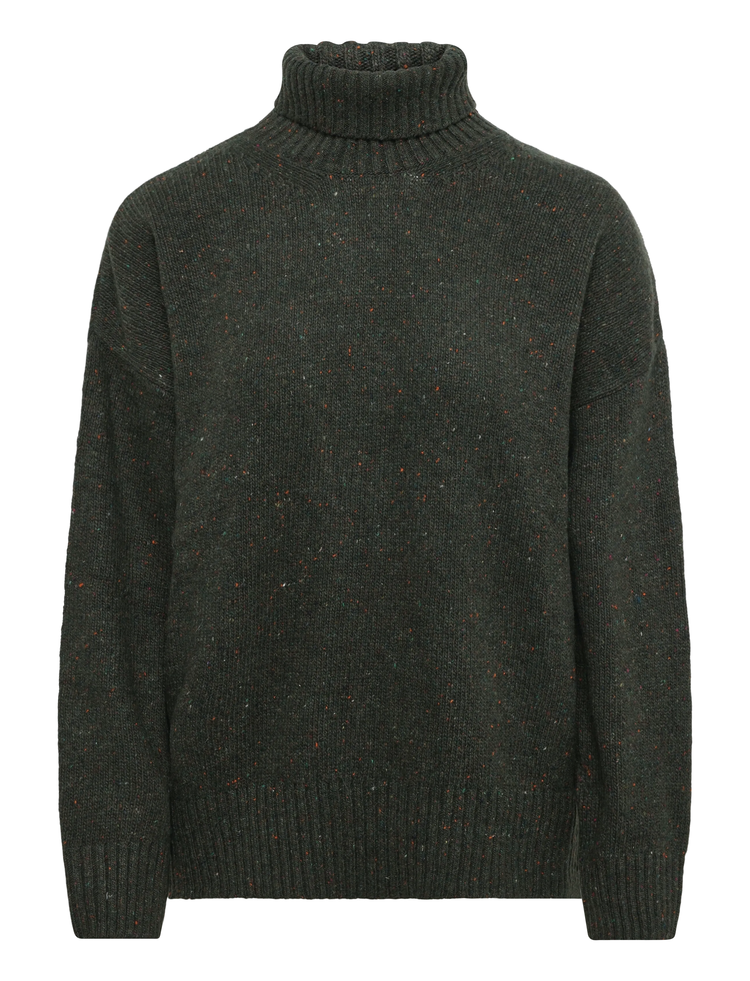 Barbour Barbour Stanford Fleck Knitted Jumper - Turtlenecks - OLIVE / khaki/green