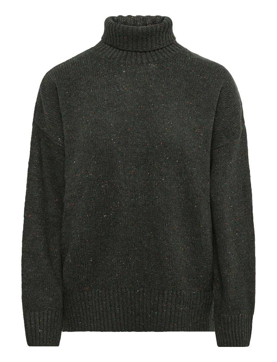Barbour - Barbour Stanford Fleck Knitted Jumper - jumpers - olive - 0