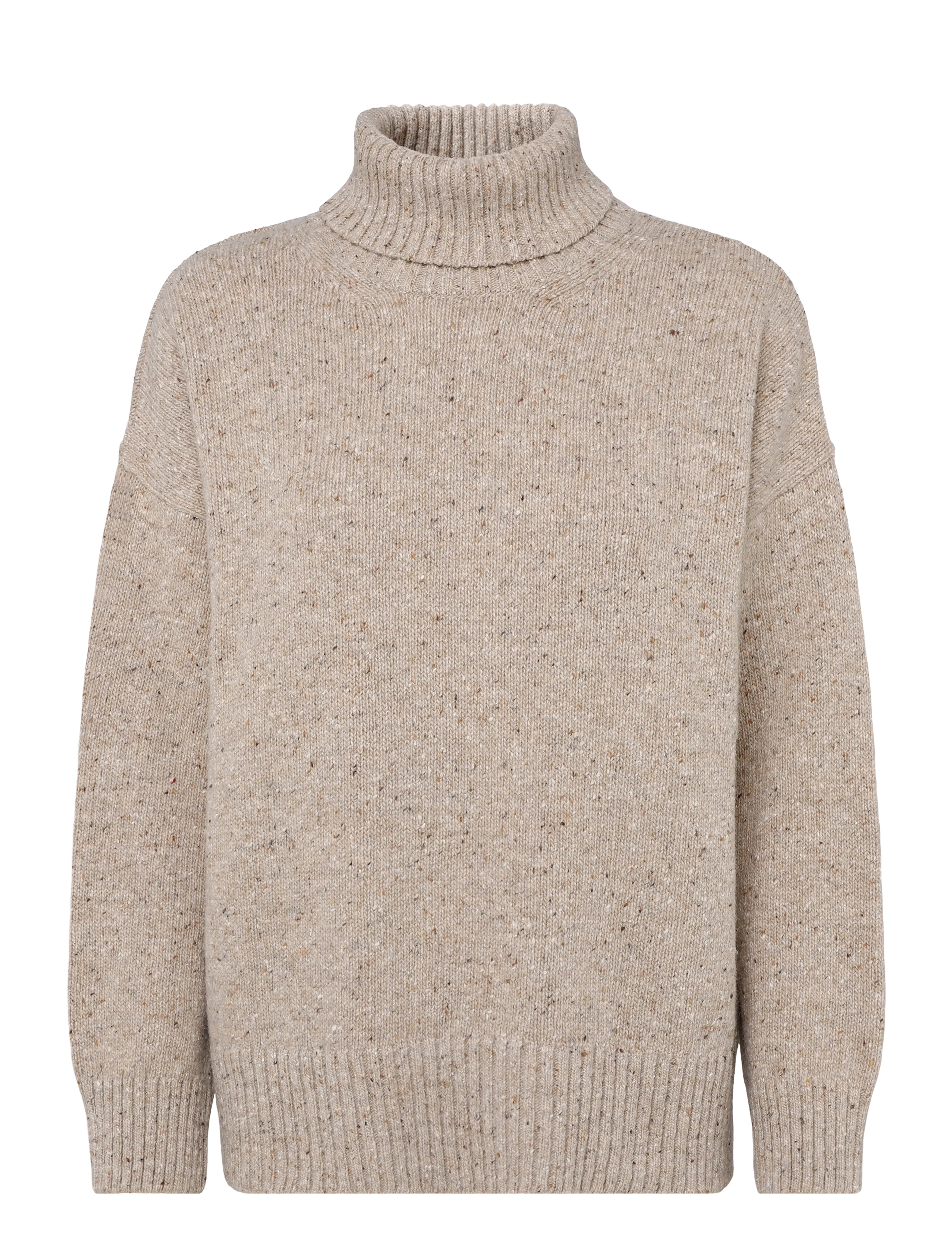 Barbour Barbour Stanford Fleck Knitted Jumper - Jumpers - WARM TRENCH / beige