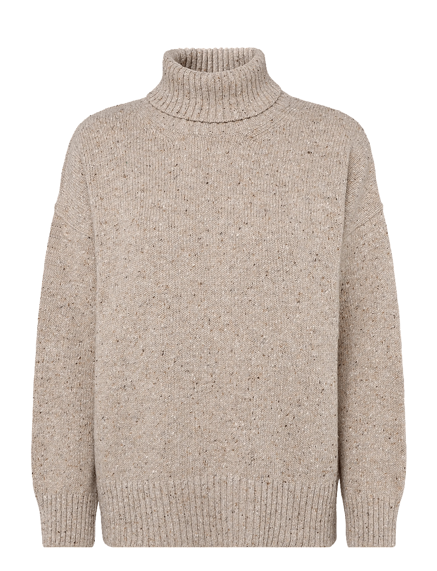 Barbour - Barbour Stanford Fleck Knitted Jumper - striktrøjer - warm trench - 1