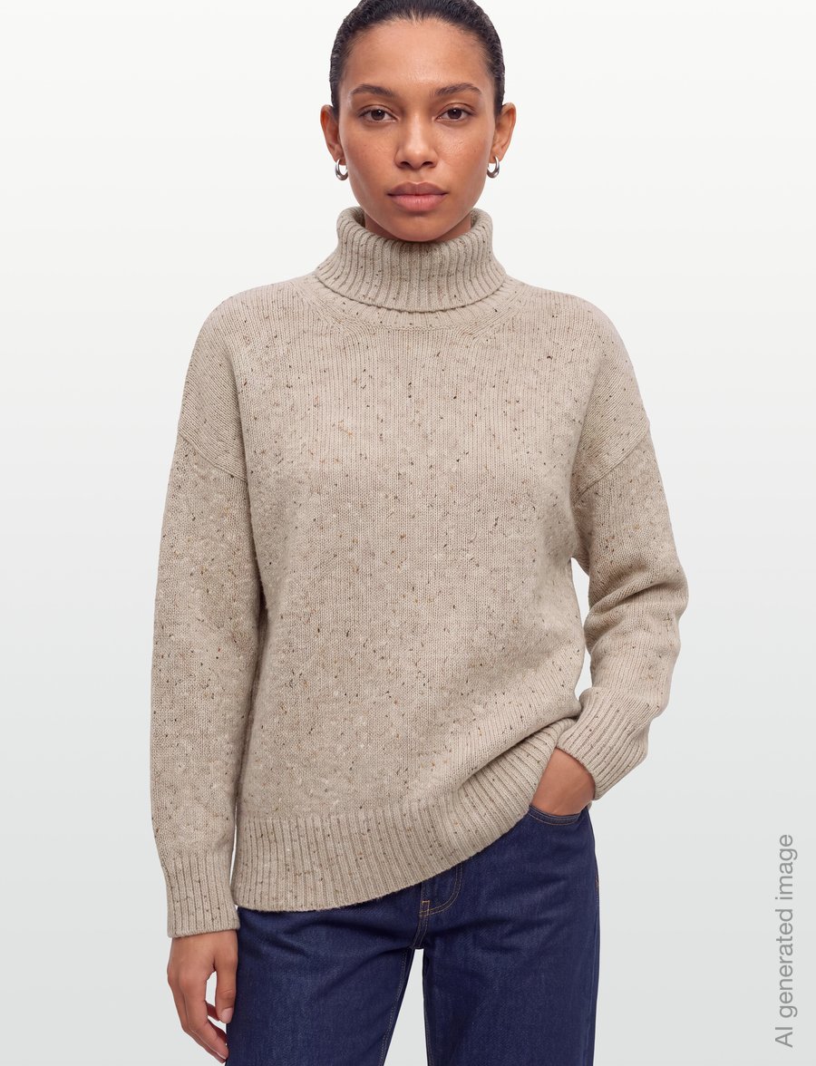 Barbour - Barbour Stanford Fleck Knitted Jumper - striktrøjer - warm trench - 3