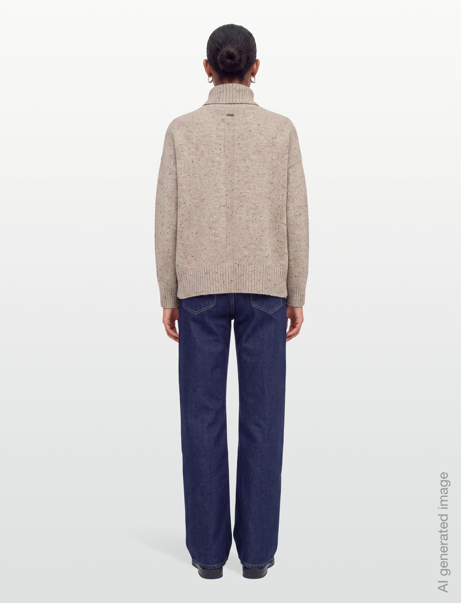 Barbour - Barbour Stanford Fleck Knitted Jumper - striktrøjer - warm trench - 4