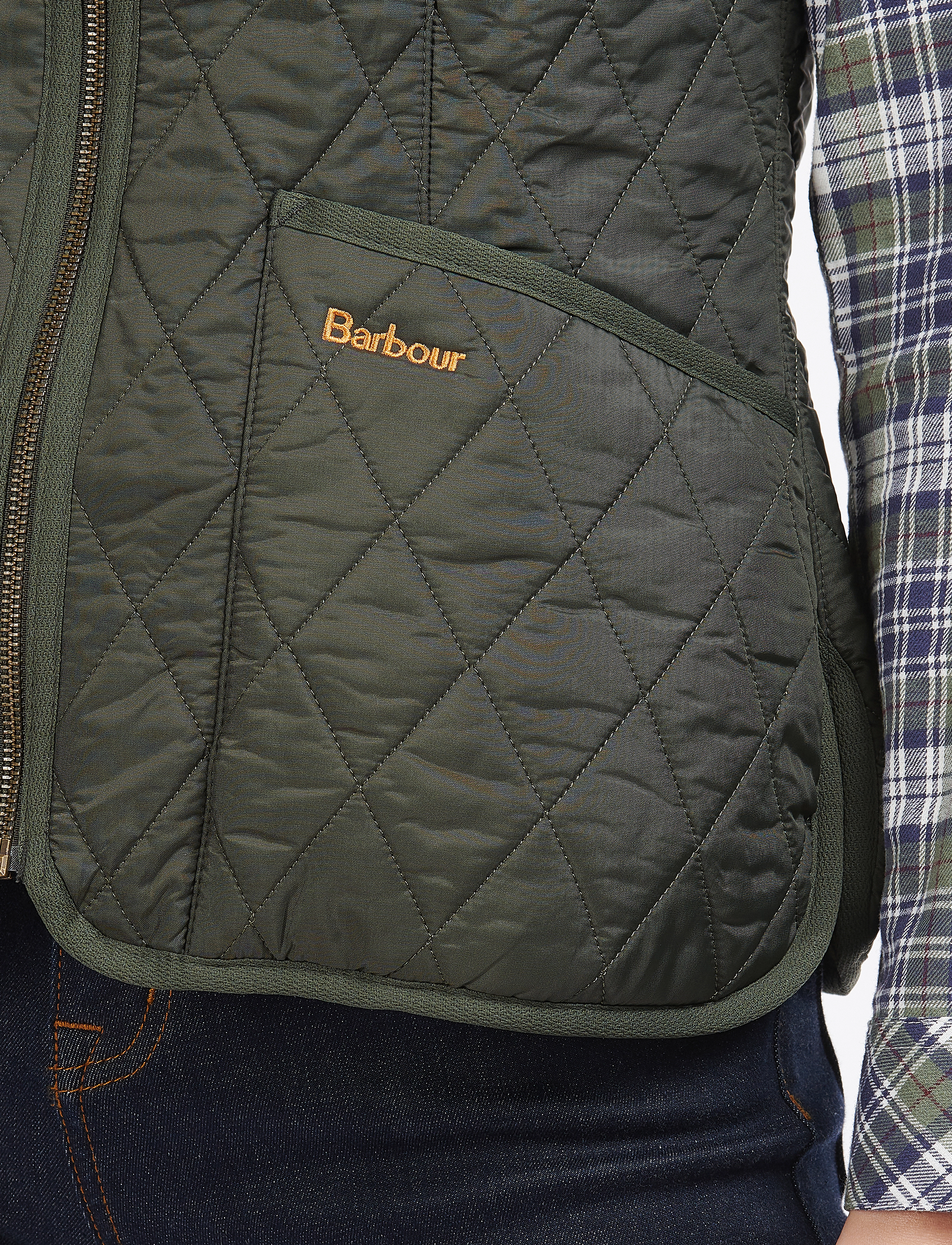 Barbour - Barbour Fleece Betty Liner - frühlingsjacken - dk olive - 4