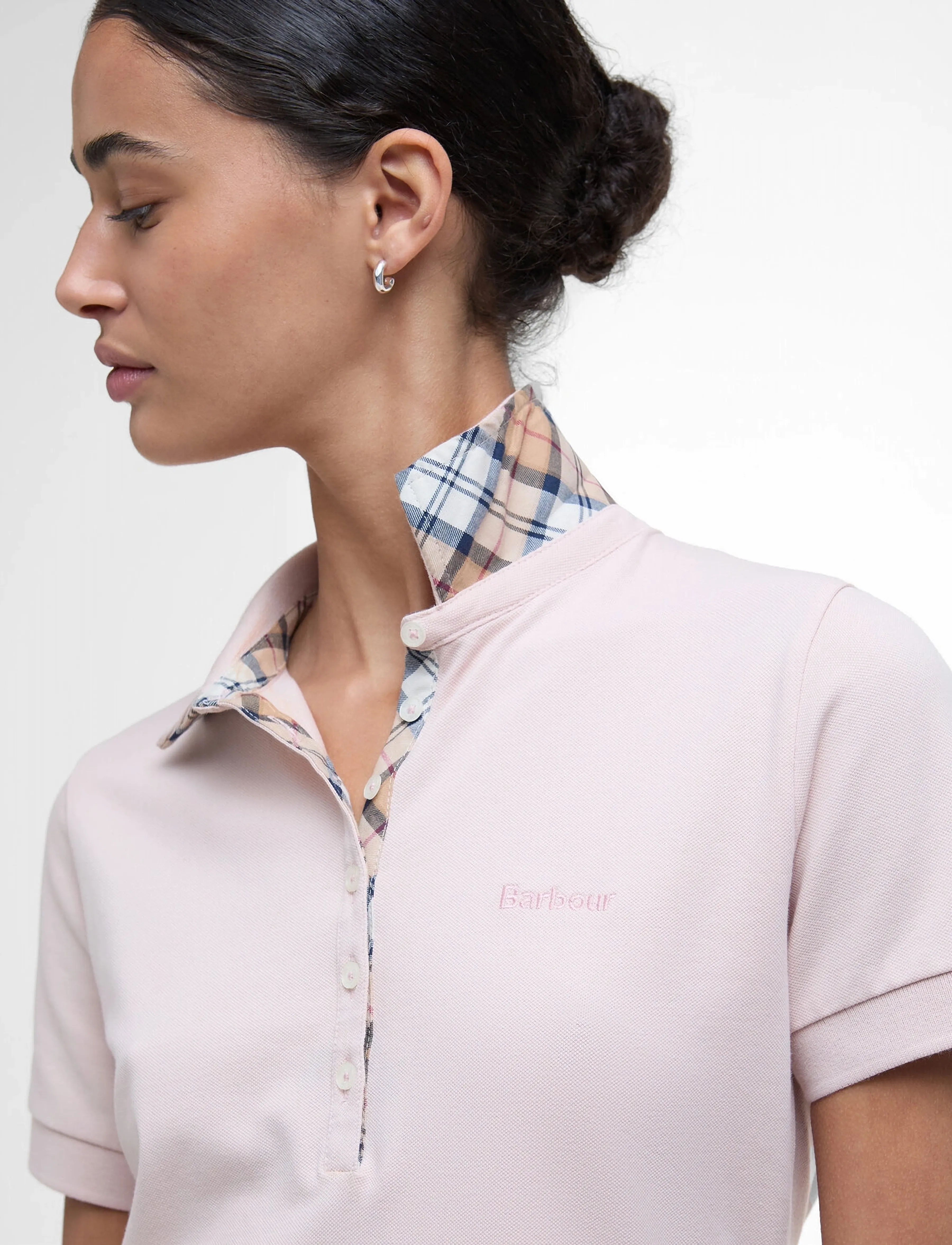 Barbour - Barbour Portsdown Top - pikéer - primrose pink/hessian - 2
