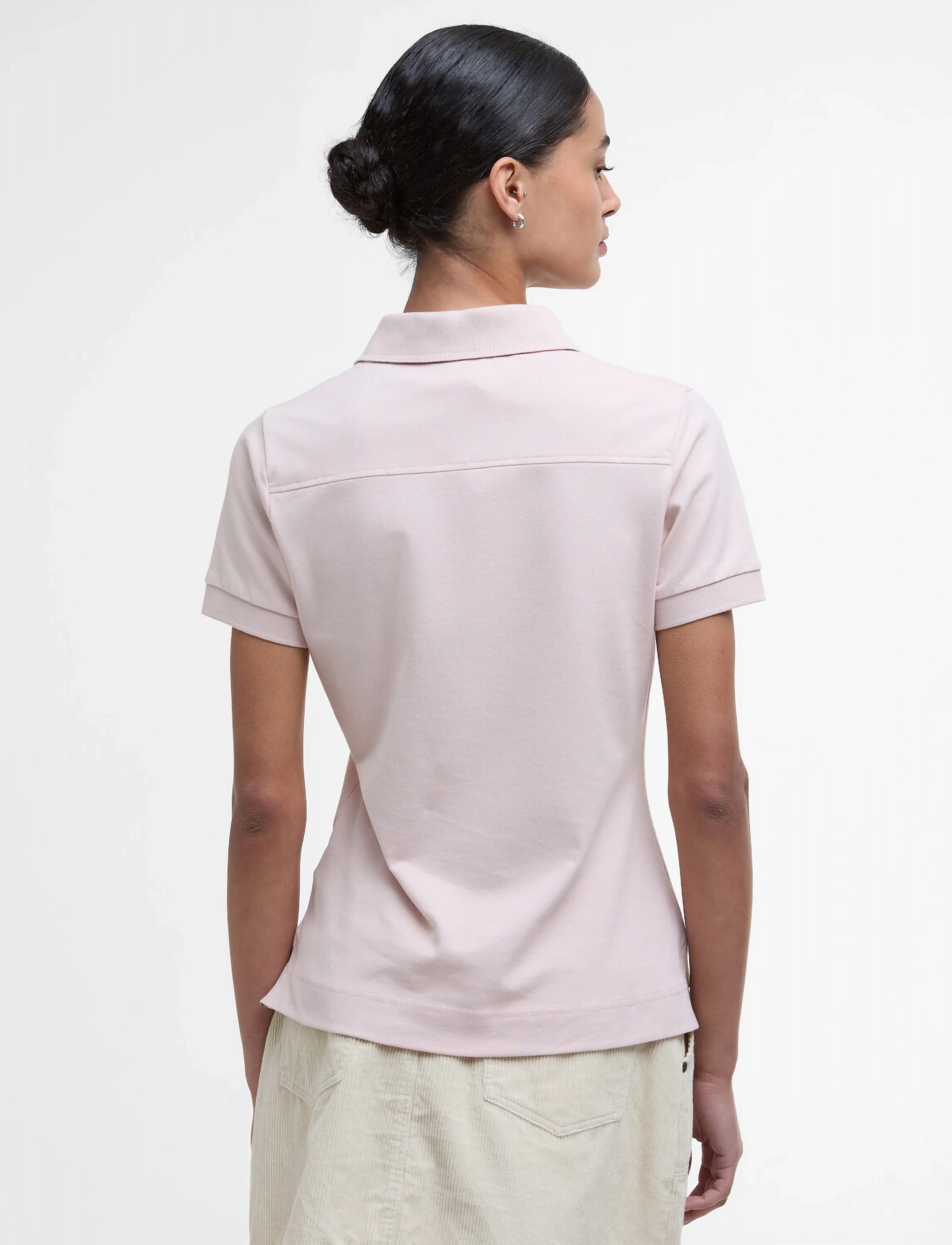 Barbour - Barbour Portsdown Top - pikéer - primrose pink/hessian - 3