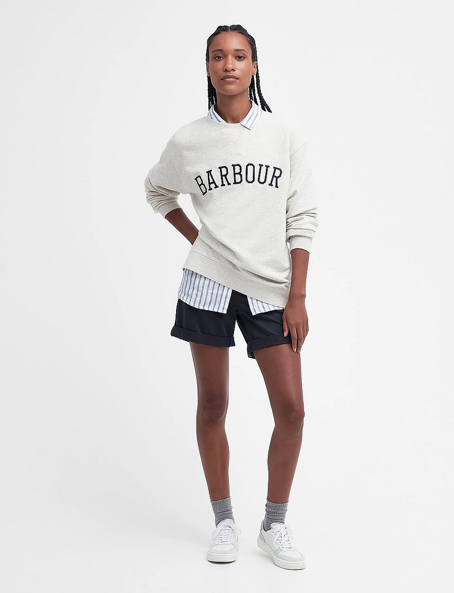 Barbour - Barbour Northumberland Sweatshirt - sweatshirts - cloud/navy - 3