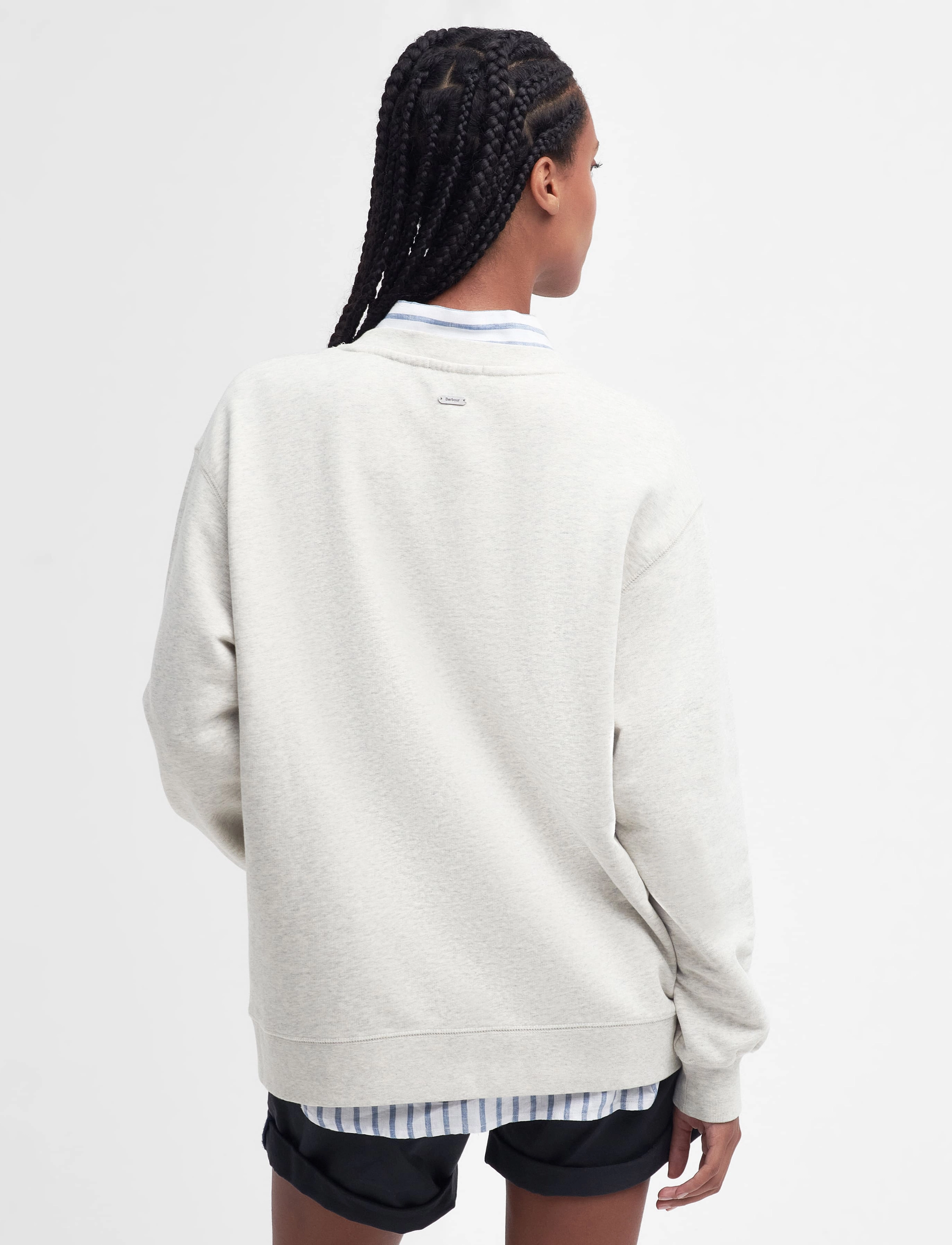 Barbour - Barbour Northumberland Sweatshirt - sweatshirts - cloud/navy - 4