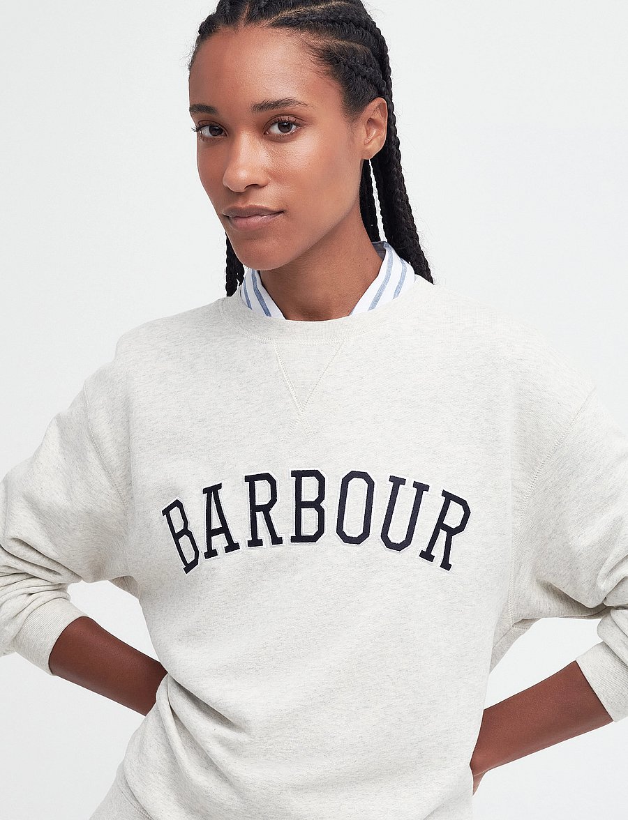Barbour - Barbour Northumberland Sweatshirt - sweatshirts - cloud/navy - 5