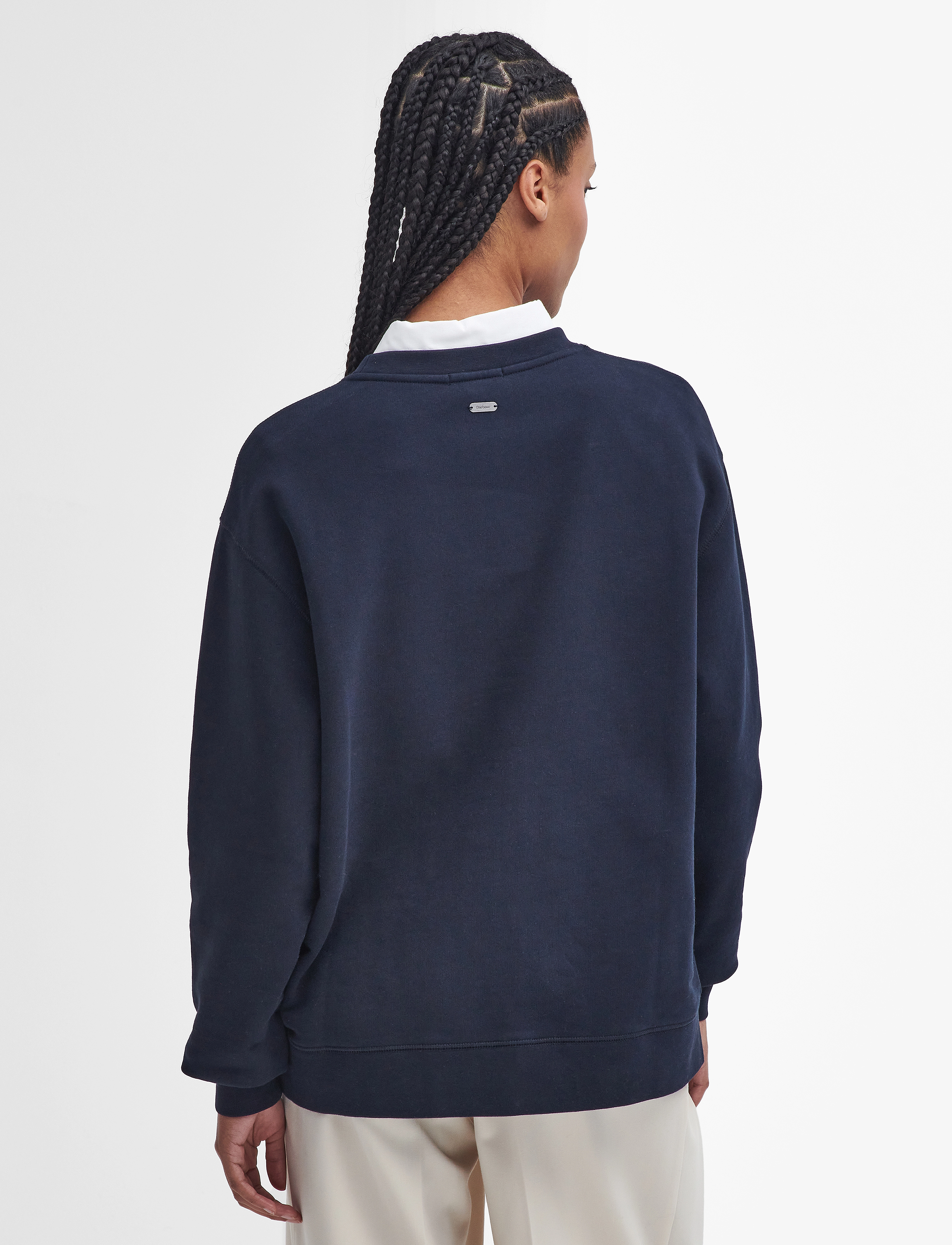 Barbour - Barbour Northumberland Sweatshirt - sweatshirts - navy/cloud - 4