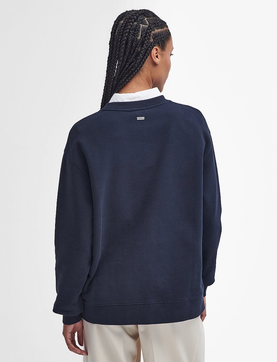 Barbour - Barbour Northumberland Sweatshirt - sweatshirts - navy/cloud - 4