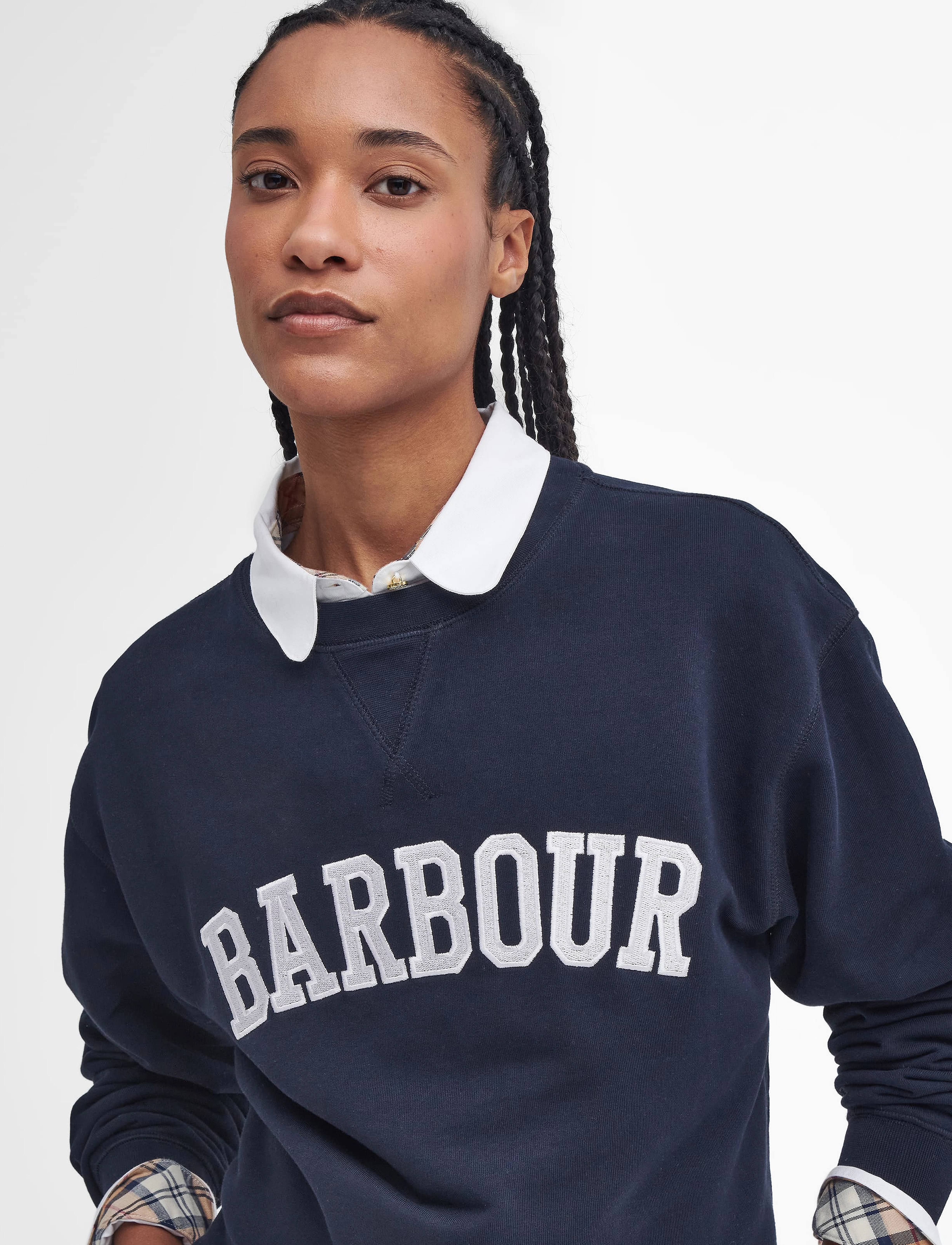Barbour - Barbour Northumberland Sweatshirt - sweatshirts - navy/cloud - 5