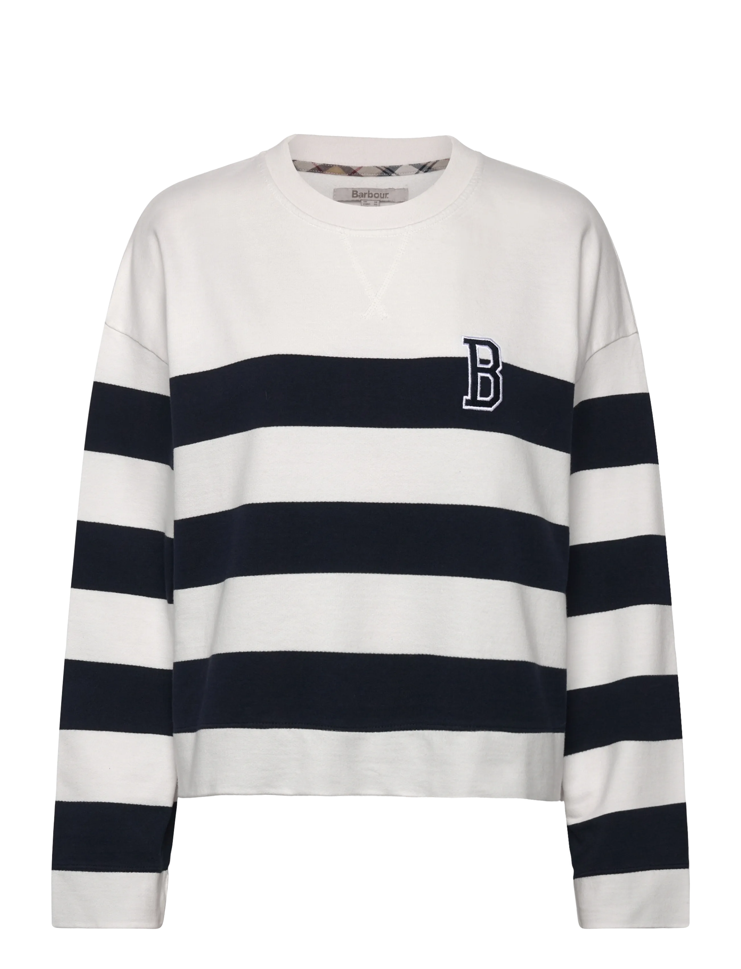 Barbour Barbour Faye Sweatshirt, 42, White, Sweatshirts & Hættetrøjer > Sweatshirts, Dame