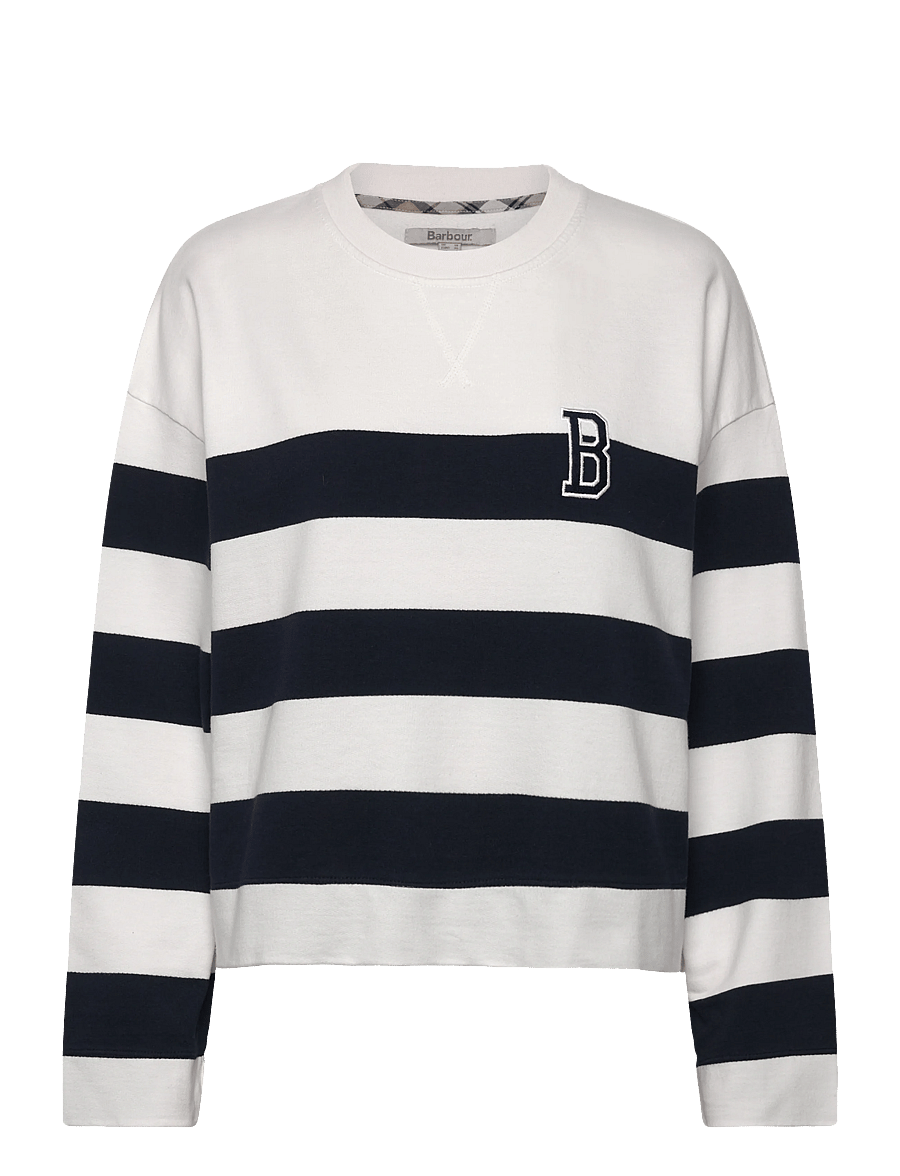 Barbour - Barbour Faye Sweatshirt - sweatshirts - white - 0