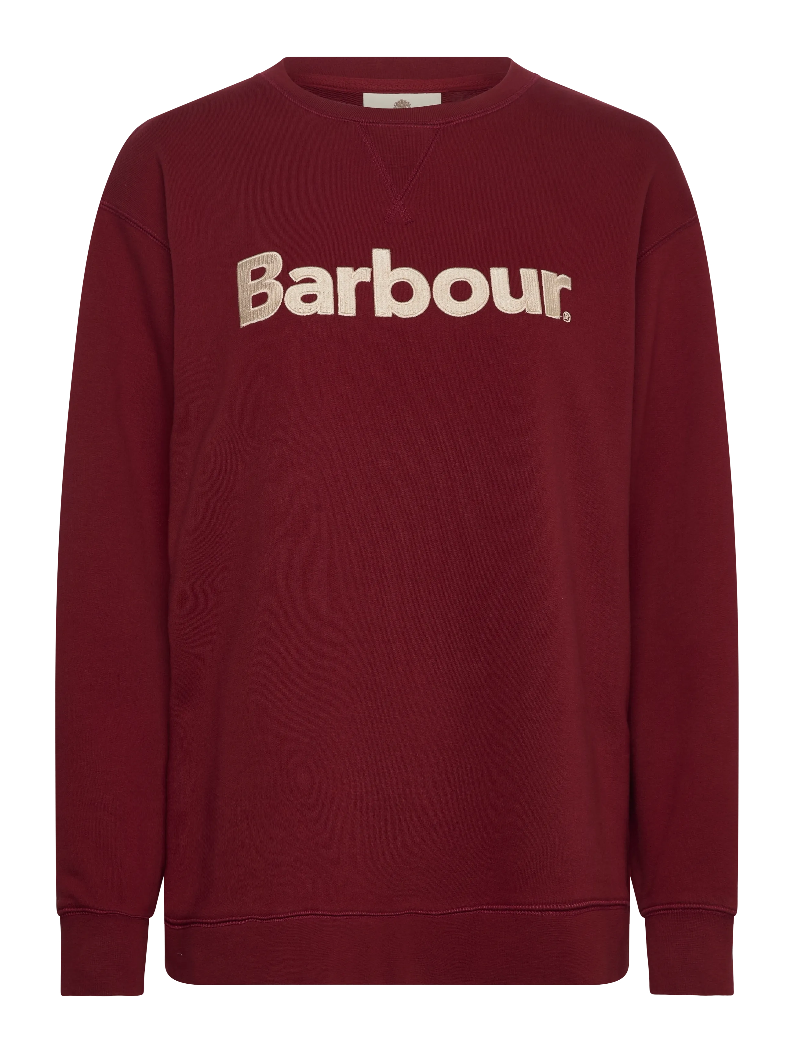 Barbour Barbour Hartland Crew Sweatshirt - Barbour - CRANBERRY RED / burgundy