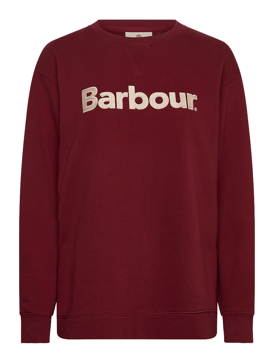 Barbour - Barbour Hartland Crew Sweatshirt - vardagsstil - cranberry red - 0