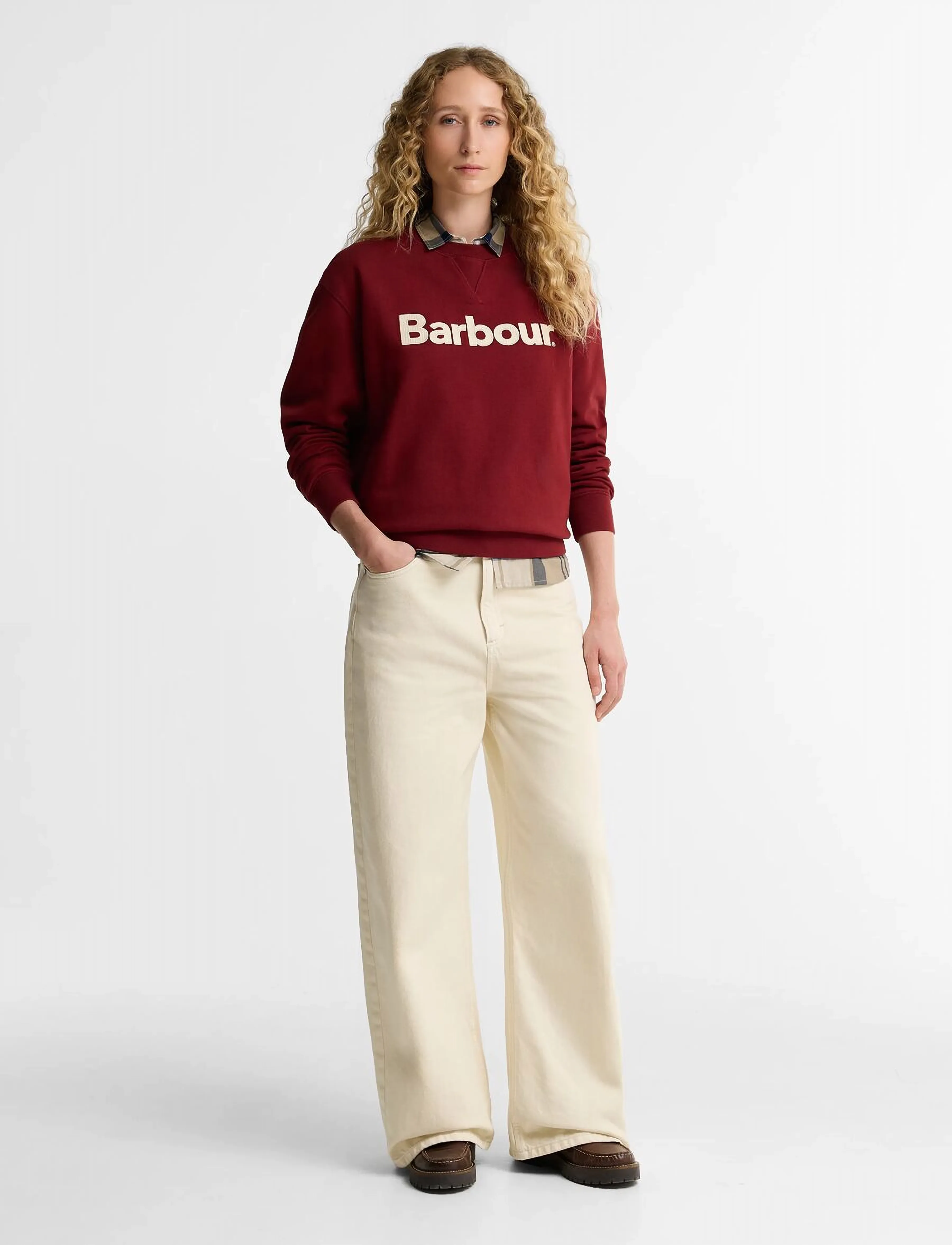 Barbour - Barbour Hartland Crew Sweatshirt - vardagsstil - cranberry red - 3