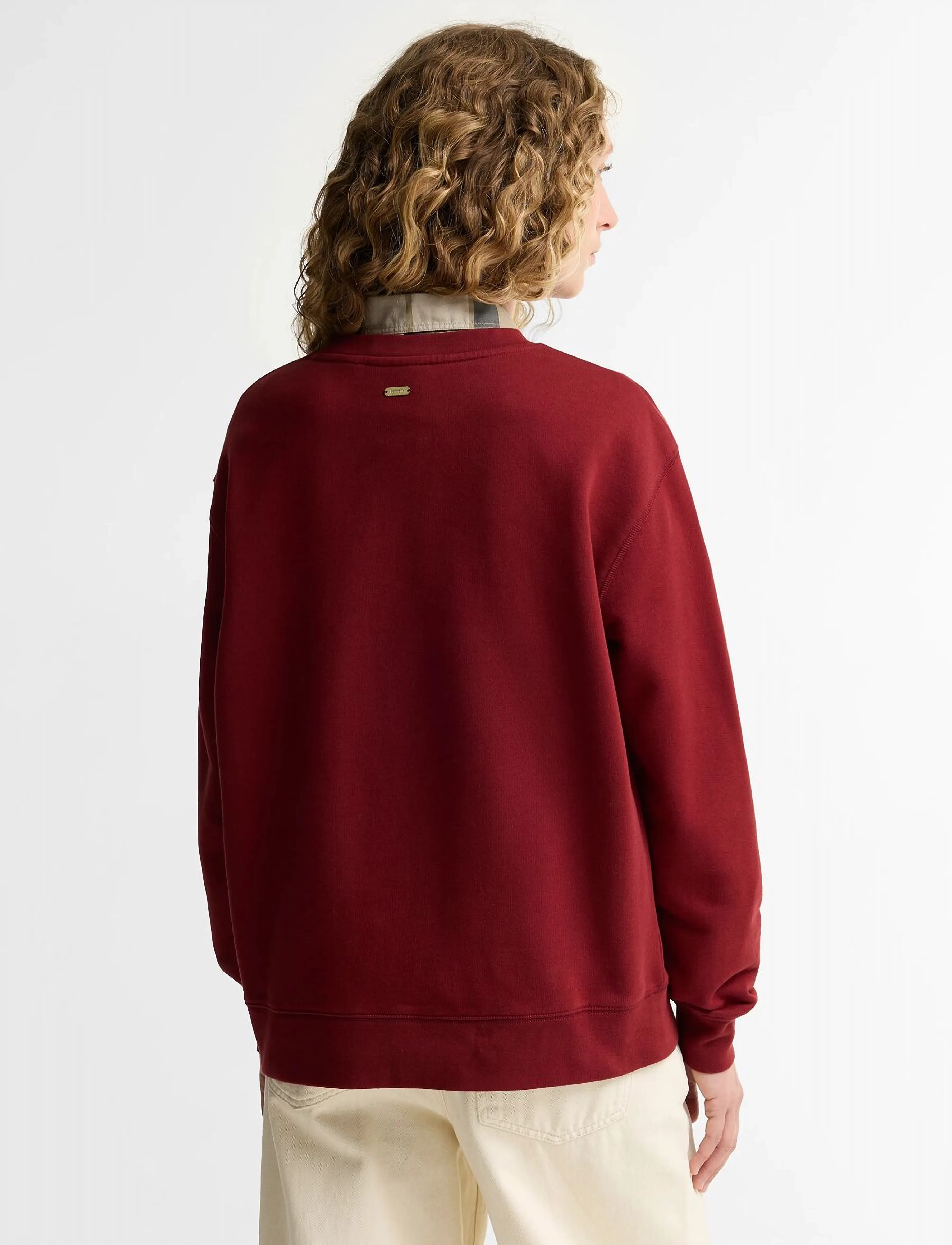 Barbour - Barbour Hartland Crew Sweatshirt - vardagsstil - cranberry red - 4