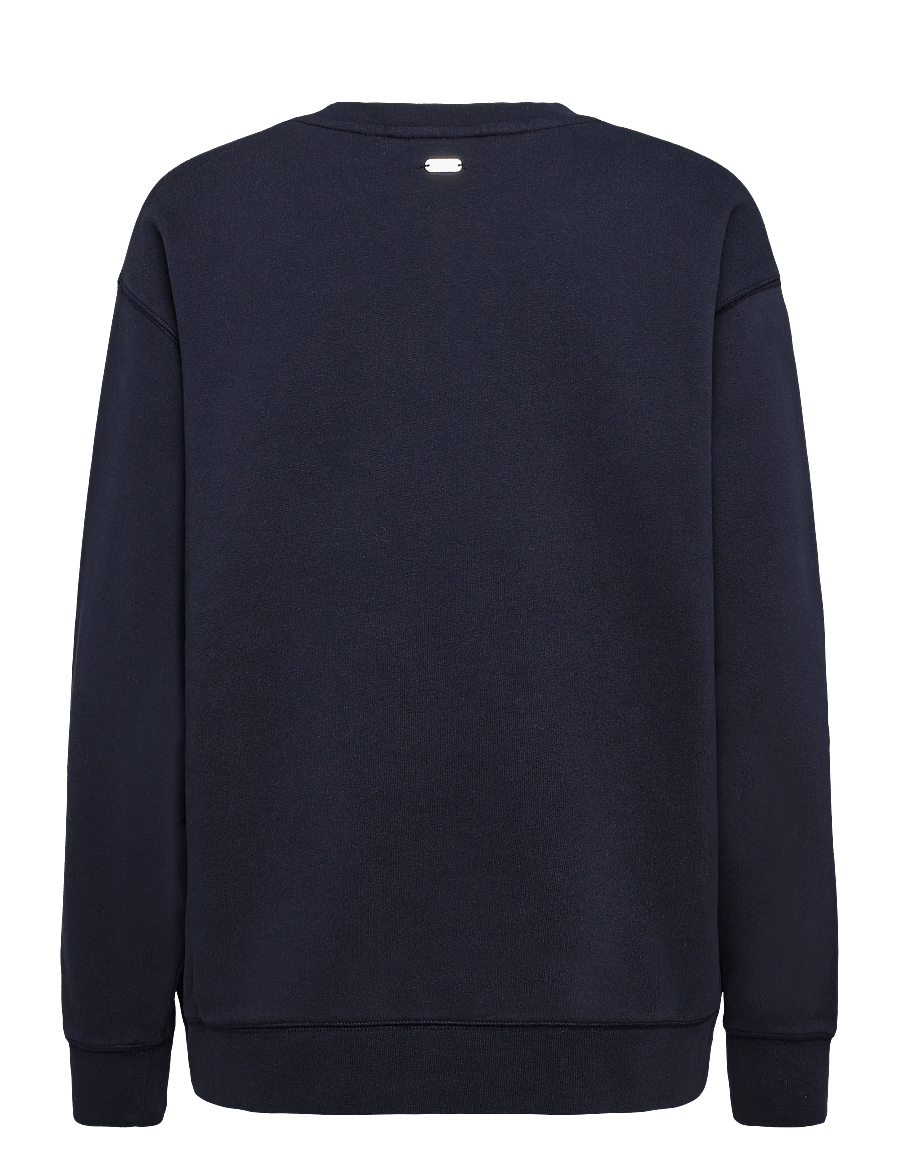 Barbour - Barbour Hartland Crew Sweatshirt - sweatshirts - dark navy - 1